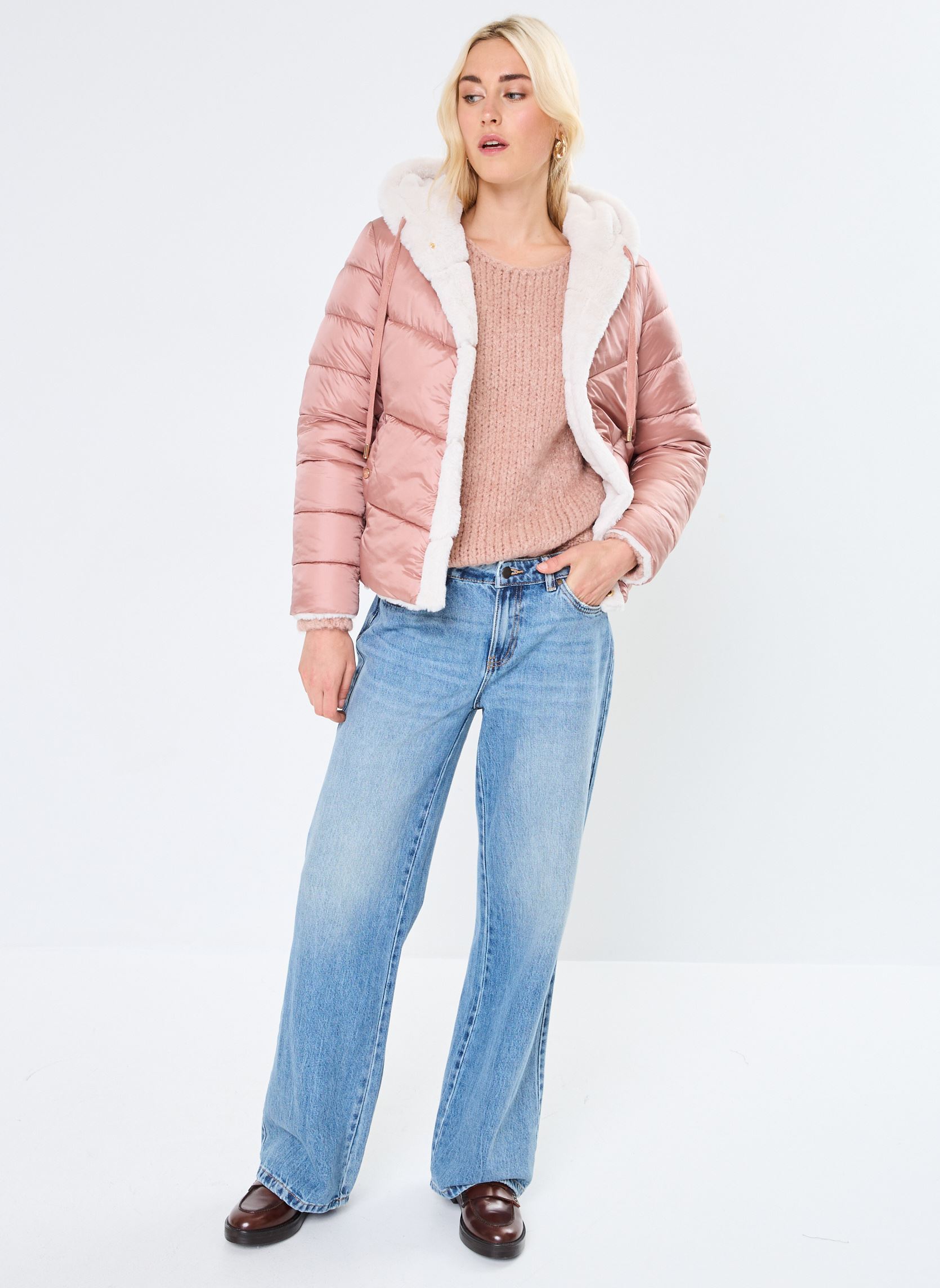 Daunenjacken LADIES WOVEN PADDED JACKET damen rosa Molly Bracken Daunenjacken LADIES WOVEN PADDED JACKET damen rosa PINK