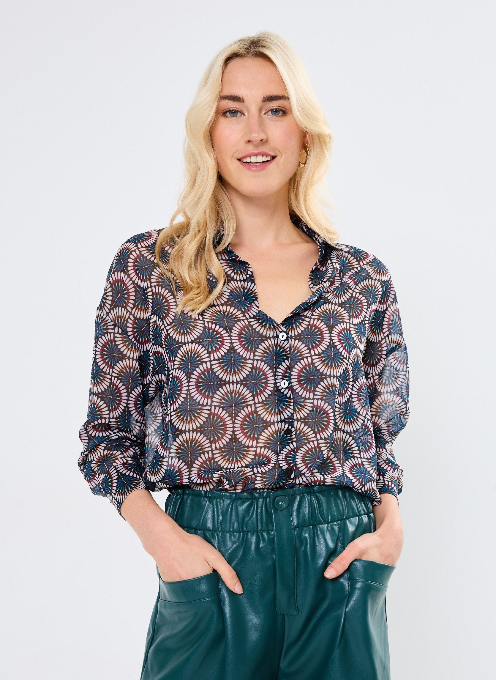 Chemises manches longues LADIES WOVEN SHIRT femme multicolore Molly Bracken Chemises manches longues LADIES WOVEN SHIRT femme multicolore DUCK BLUE NORA