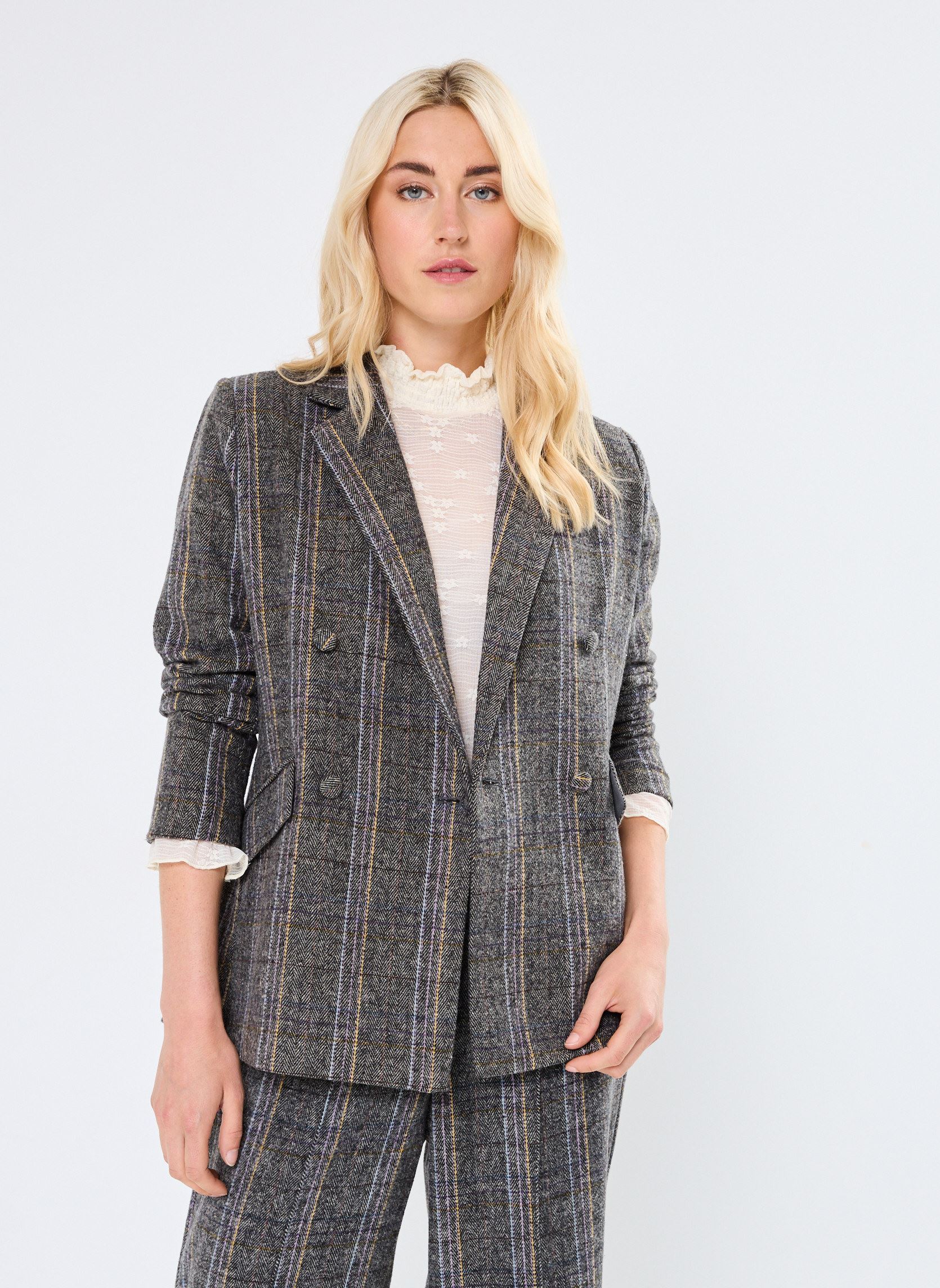 Vestes de blazer LADIES WOVEN BLAZER femme noir Molly Bracken Vestes de blazer LADIES WOVEN BLAZER femme noir BLACK
