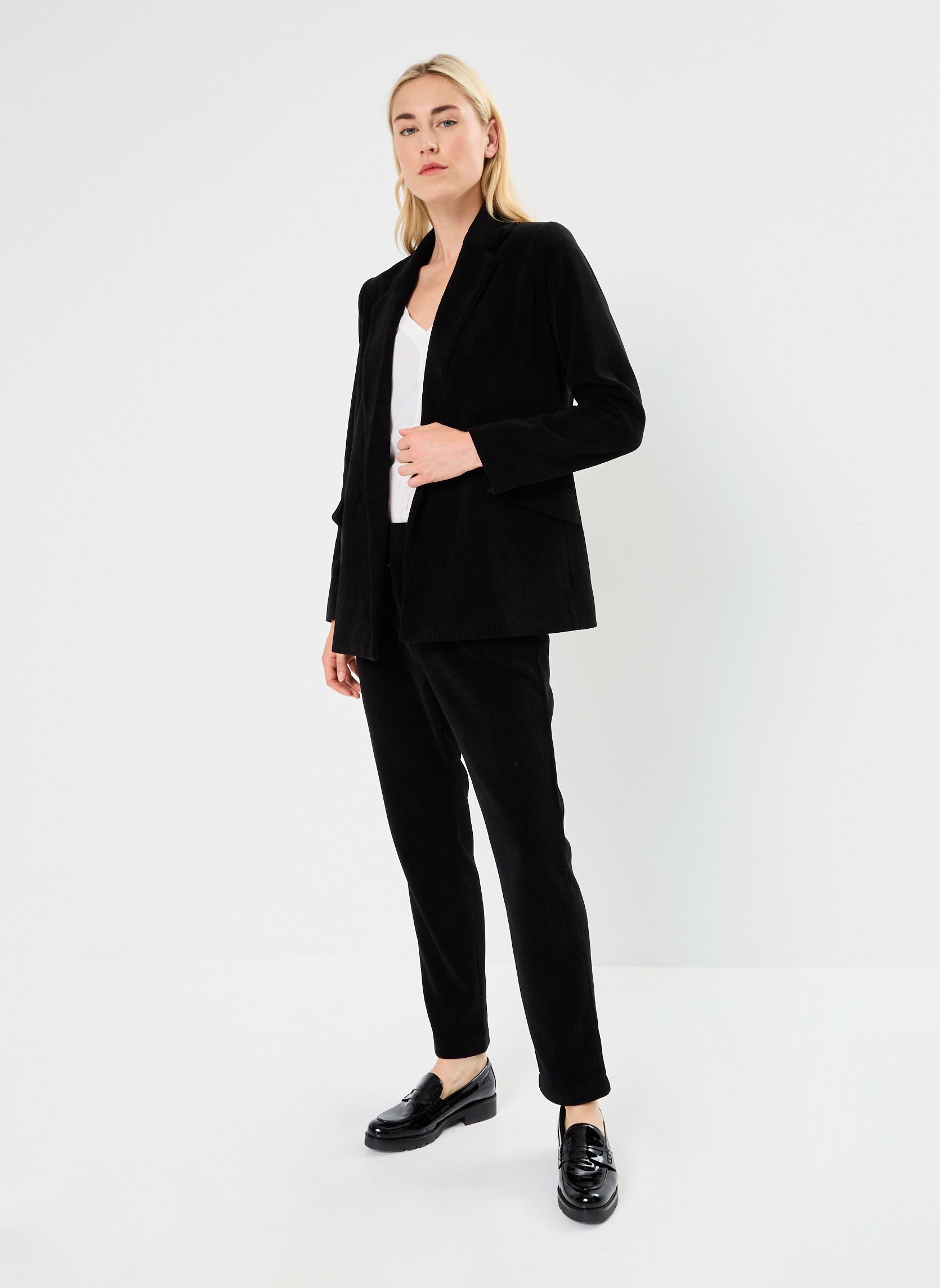 Vestes de blazer LADIES WOVEN ALL BLACK BLAZER femme noir Molly Bracken Vestes de blazer LADIES WOVEN ALL BLACK BLAZER femme noir BLACK