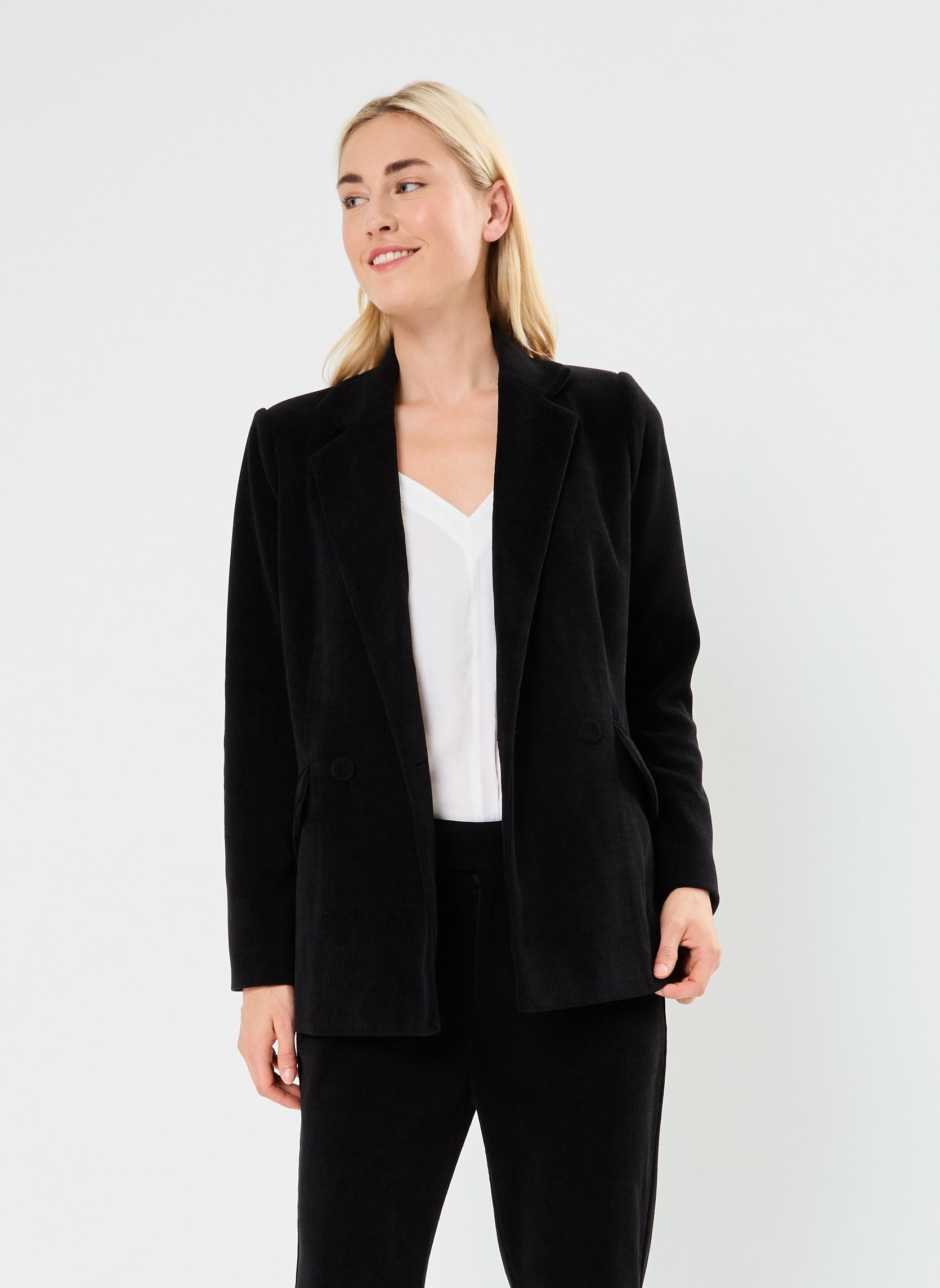Vestes de blazer LADIES WOVEN ALL BLACK BLAZER femme noir Molly Bracken Vestes de blazer LADIES WOVEN ALL BLACK BLAZER femme noir BLACK