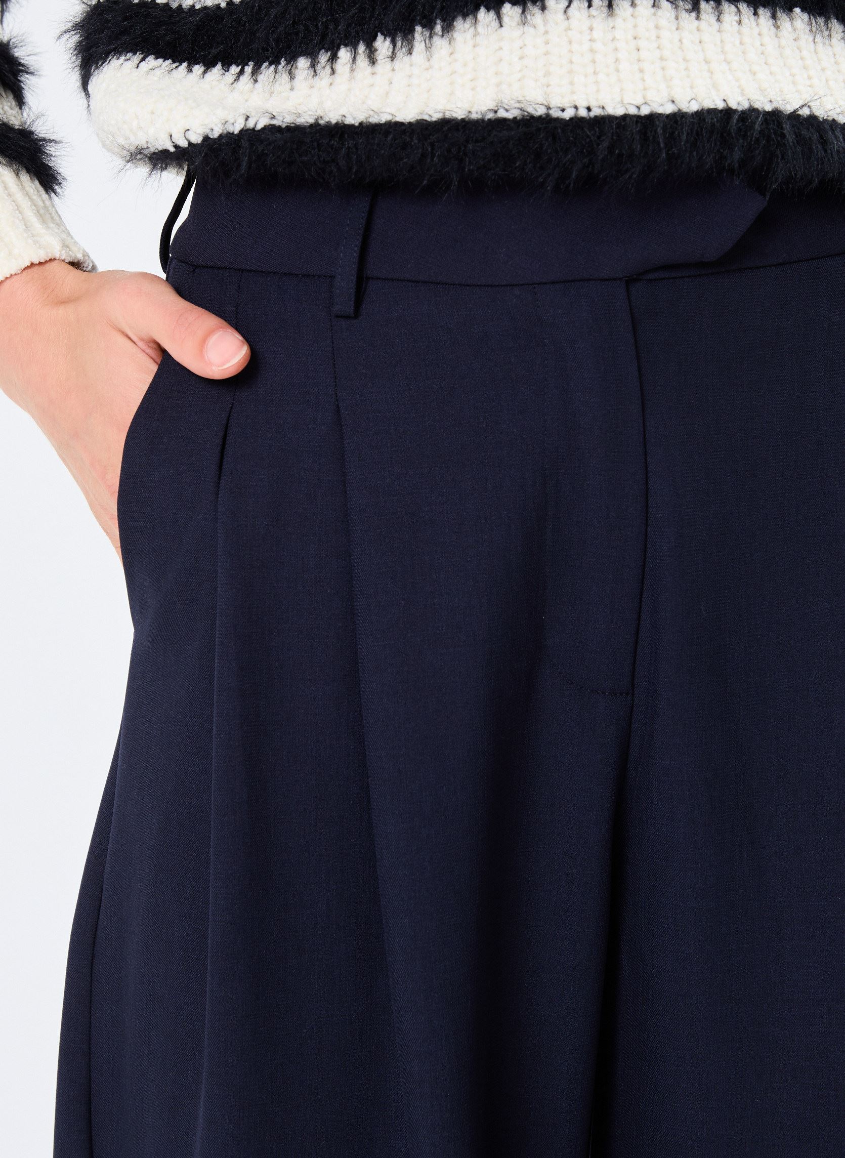 Pantaloni larghi LADIES WOVEN WIDE PANTS donna blu Molly Bracken Pantaloni larghi LADIES WOVEN WIDE PANTS donna blu NAVY BLUE
