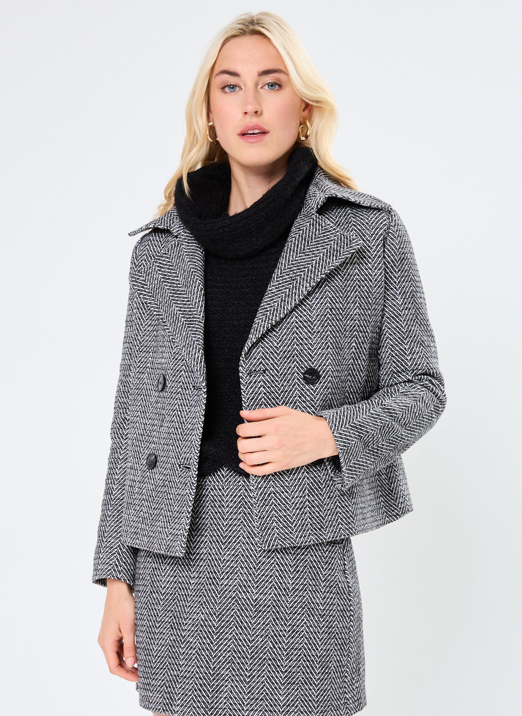 Trench-coats LADIES WOVEN SHORT COAT femme noir Molly Bracken Trench-coats LADIES WOVEN SHORT COAT femme noir BLACK