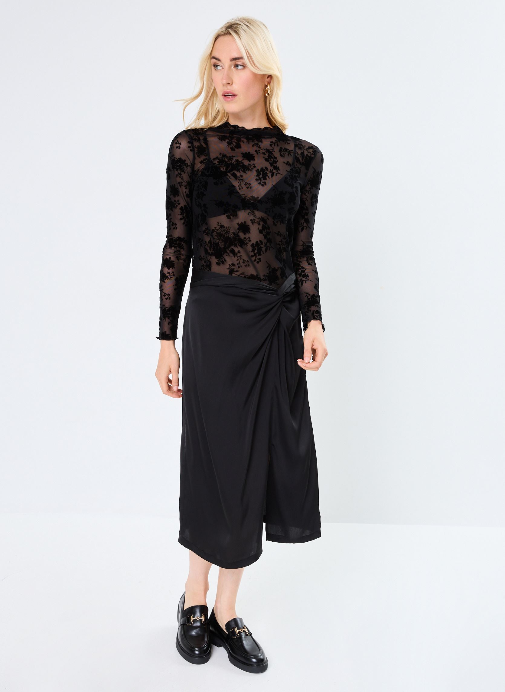 Faldas largas LADIES WOVEN MAXI SKIRT mujer negro Molly Bracken Faldas largas LADIES WOVEN MAXI SKIRT mujer negro BLACK