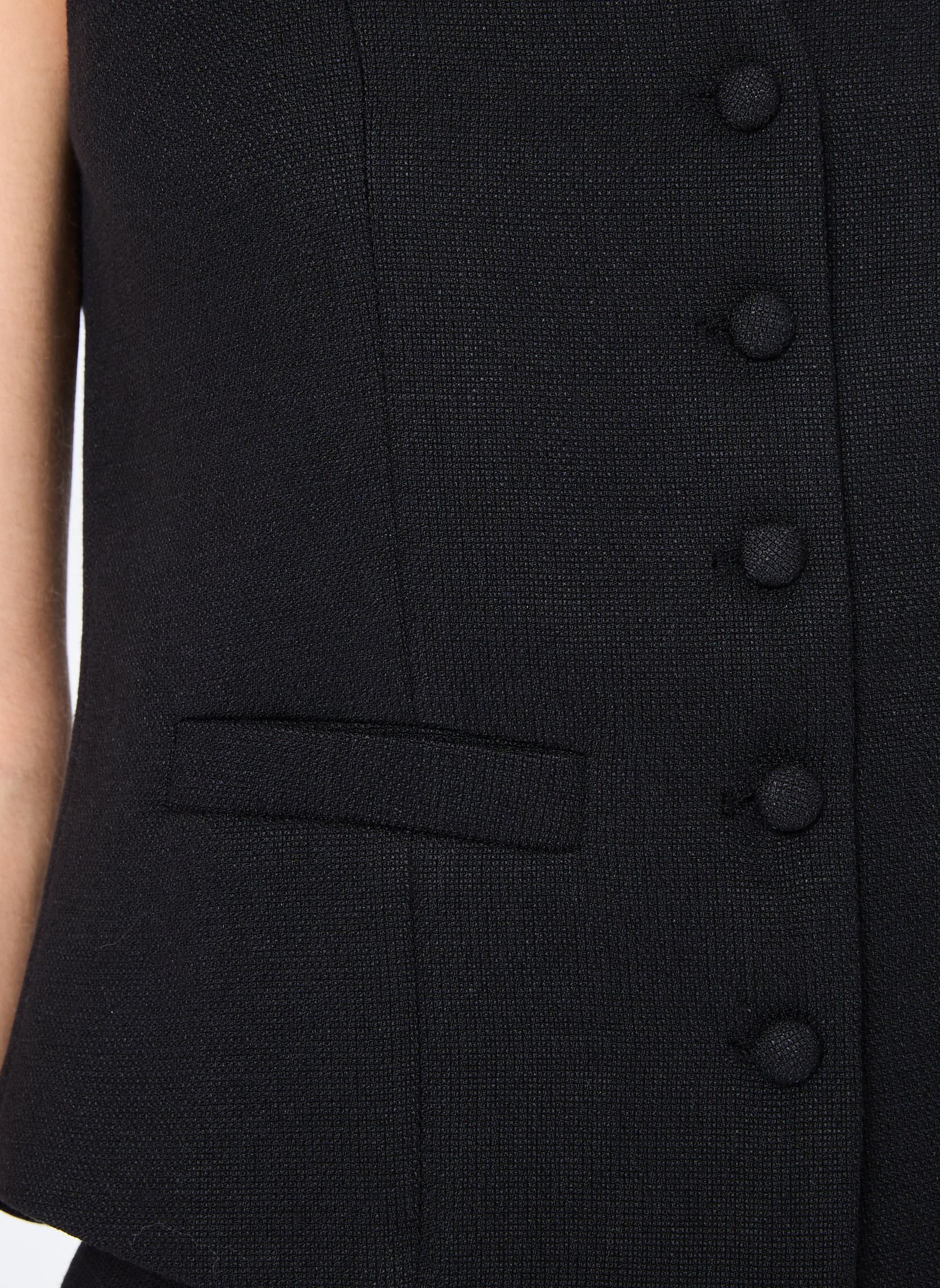 Gilets LADIES WOVEN SLEEVELESS TEDDY JACKET femme noir Molly Bracken Gilets LADIES WOVEN SLEEVELESS TEDDY JACKET femme noir BLACK