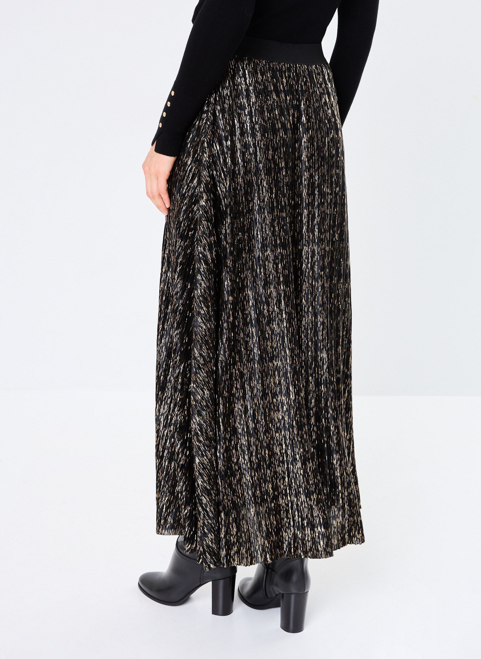 Jupes longues LADIES KNITTED SKIRT femme noir Molly Bracken Jupes longues LADIES KNITTED SKIRT femme noir BLACK
