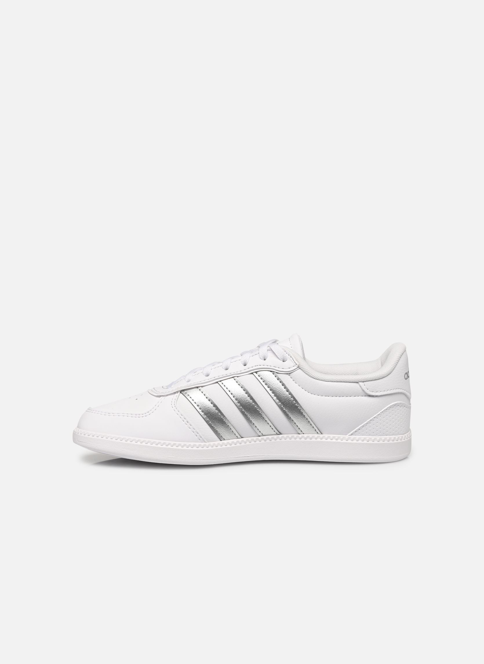 Sneaker BREAKNET SLEEK damen silber adidas sportswear Sneaker BREAKNET SLEEK damen silber FTWWHT/SILVMT/FTWWHT