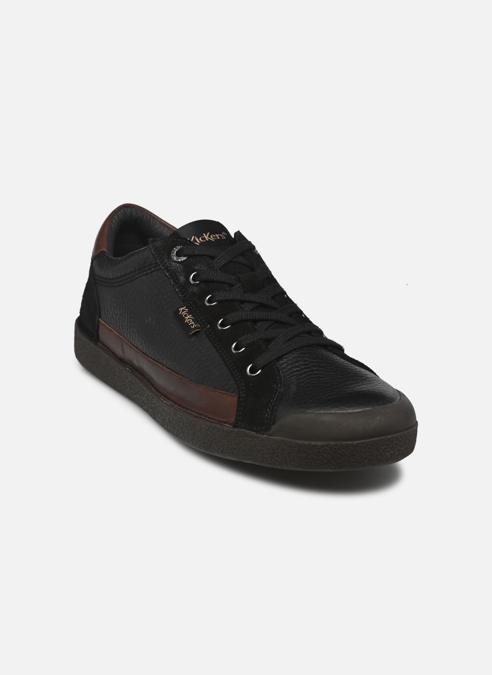Chaussures Kickers Lo Core Homme - Cuir Noir - Semelle Caoutchouc - Look Classique Intemporel