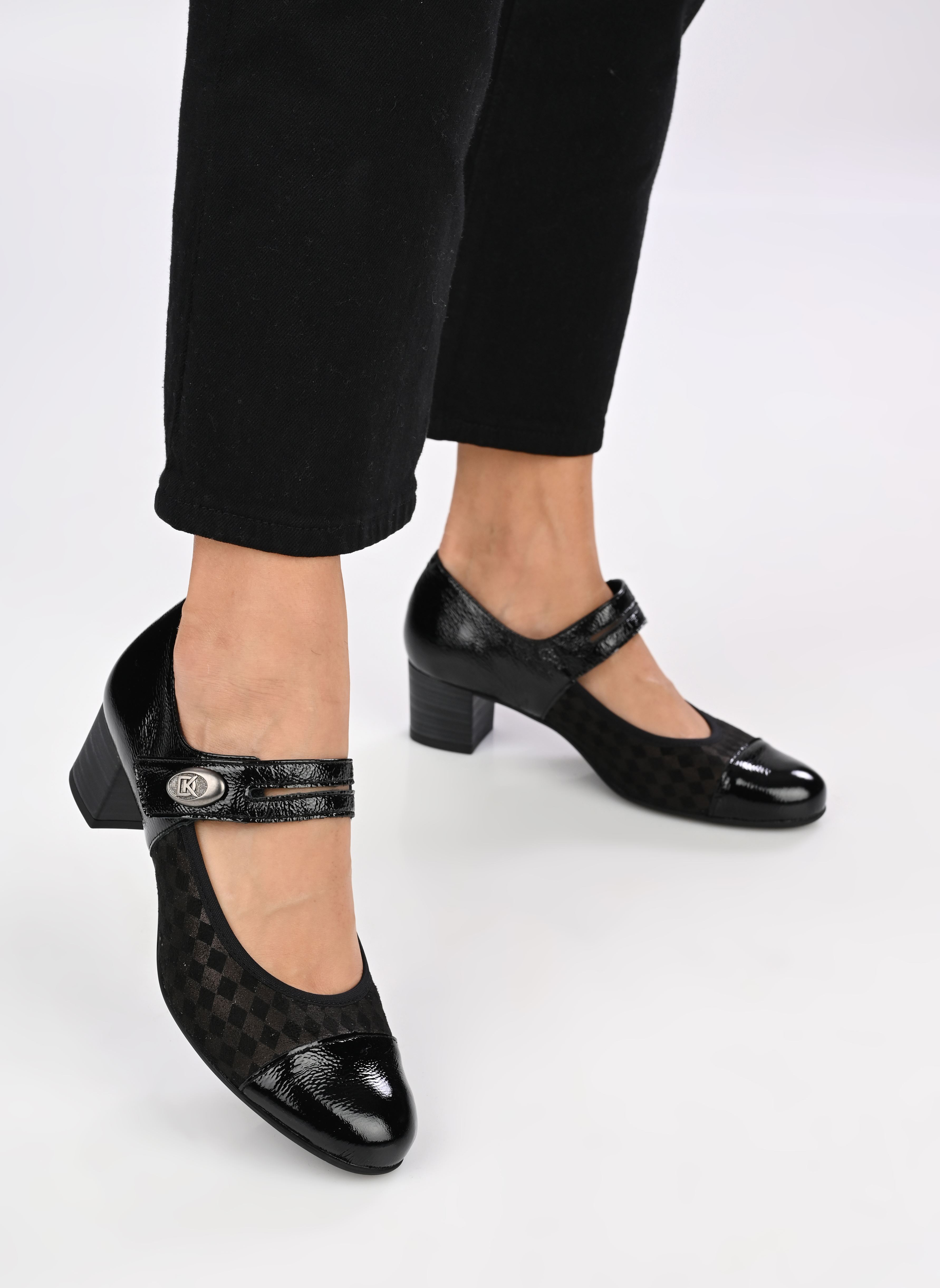 Slingback pumps GEMINIS D8637 dames zwart Dorking Slingback pumps GEMINIS D8637 dames zwart CARCASON+NAPLAK CAFE +NEGRO