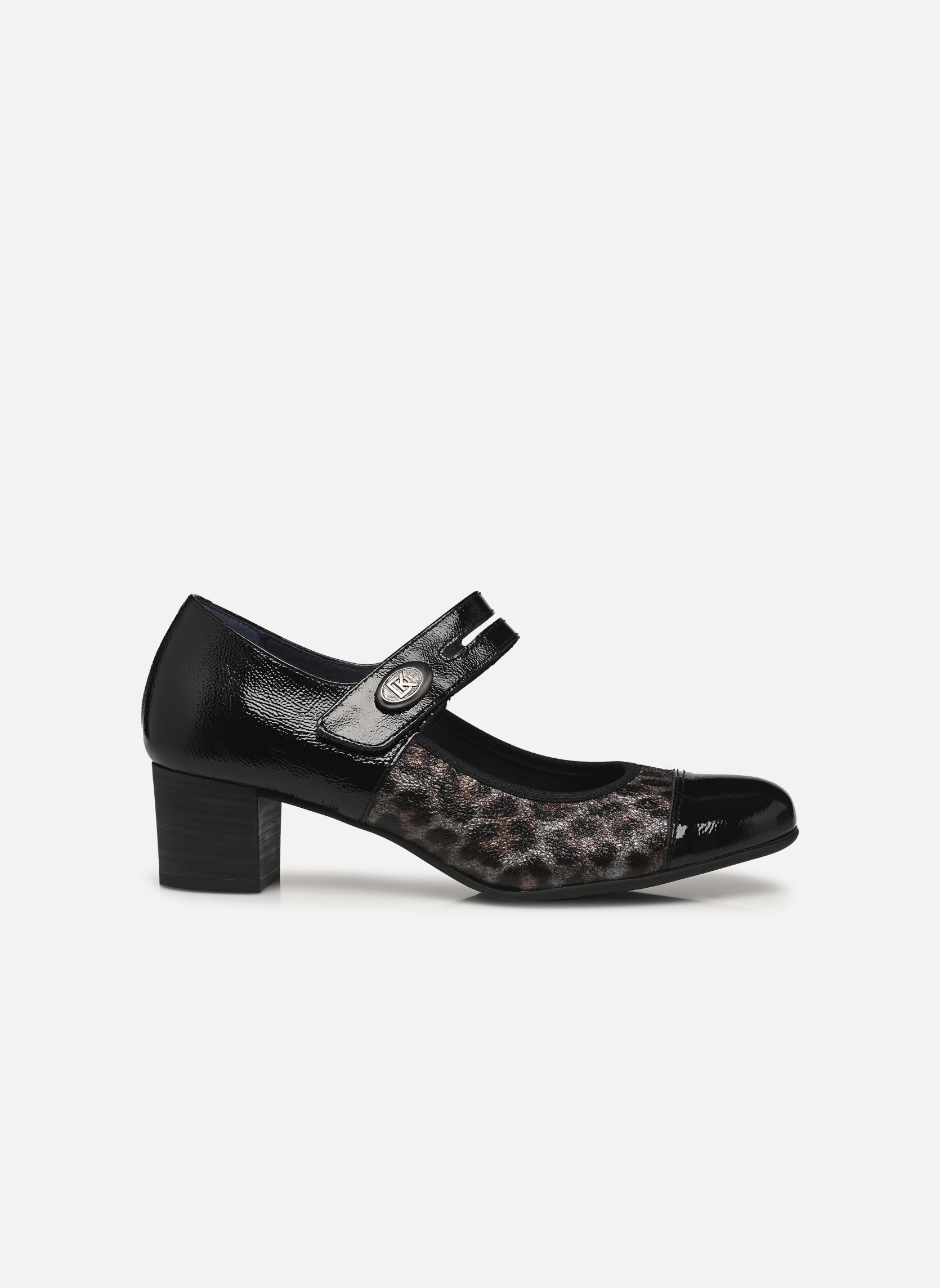 Escarpins à brides GEMINIS D8637 femme noir Dorking Escarpins à brides GEMINIS D8637 femme noir YAUNDE+NAPLAK ACERO +NEGRO