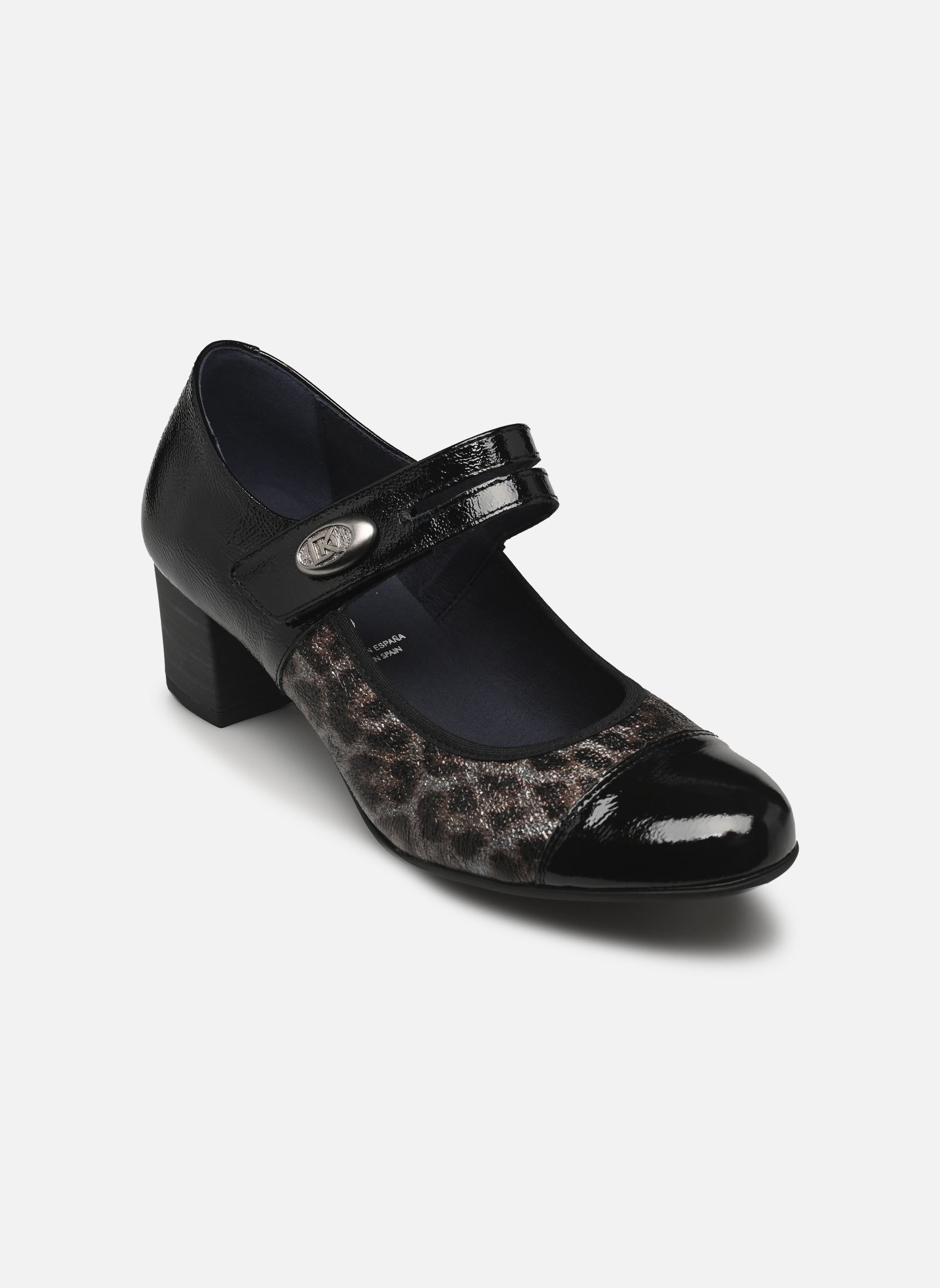 Escarpins à brides GEMINIS D8637 femme noir Dorking Escarpins à brides GEMINIS D8637 femme noir YAUNDE+NAPLAK ACERO +NEGRO