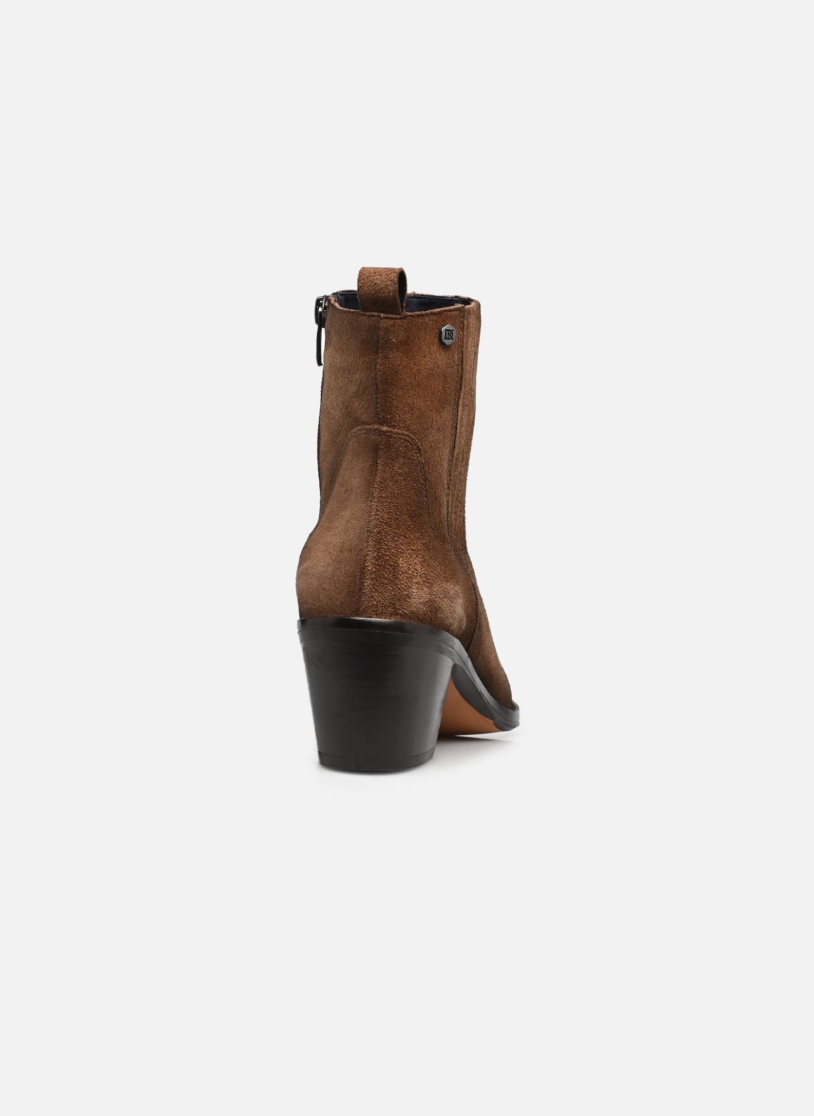 Niedrige Ankle Boots ARWEN D9425 damen braun Dorking Niedrige Ankle Boots ARWEN D9425 damen braun CALF TABACO
