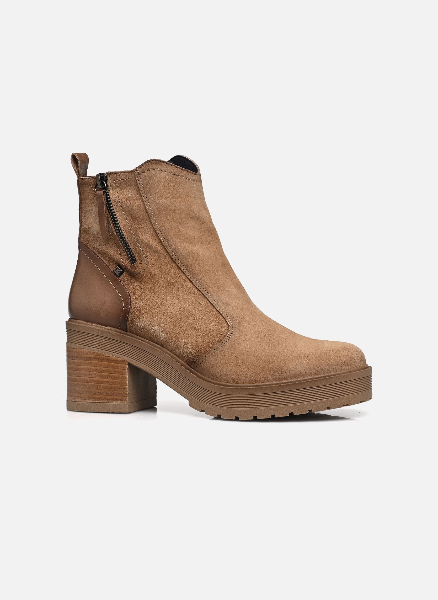 Bottines et boots SARAH D9353 femme beige Dorking Bottines et boots SARAH D9353 femme beige CALF+ALIAS CORDA + MARMOTA