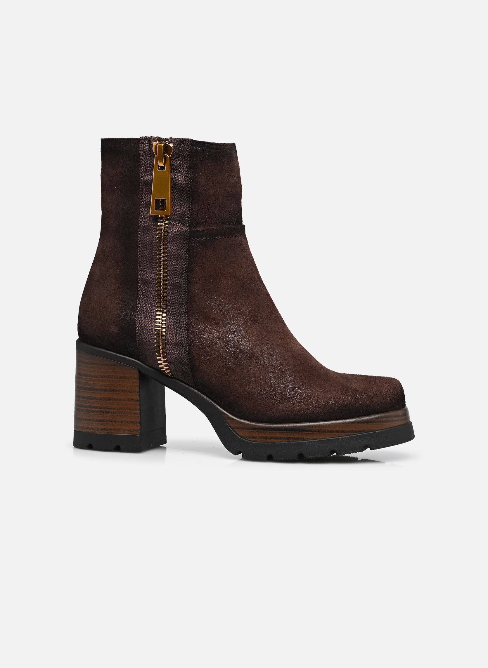 Lage enkellaarsjes SAFE D9413 dames bruin Dorking Lage enkellaarsjes SAFE D9413 dames bruin LUMIX MARRON