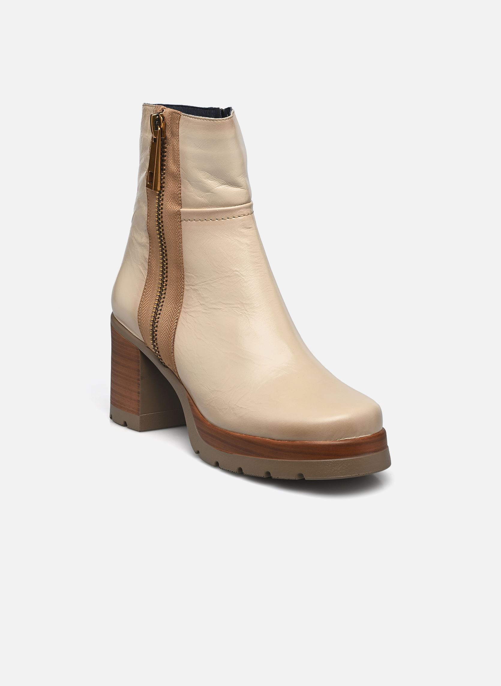 Bottines basses SAFE D9413 femme beige Dorking Bottines basses SAFE D9413 femme beige ALIAS PORCELANA