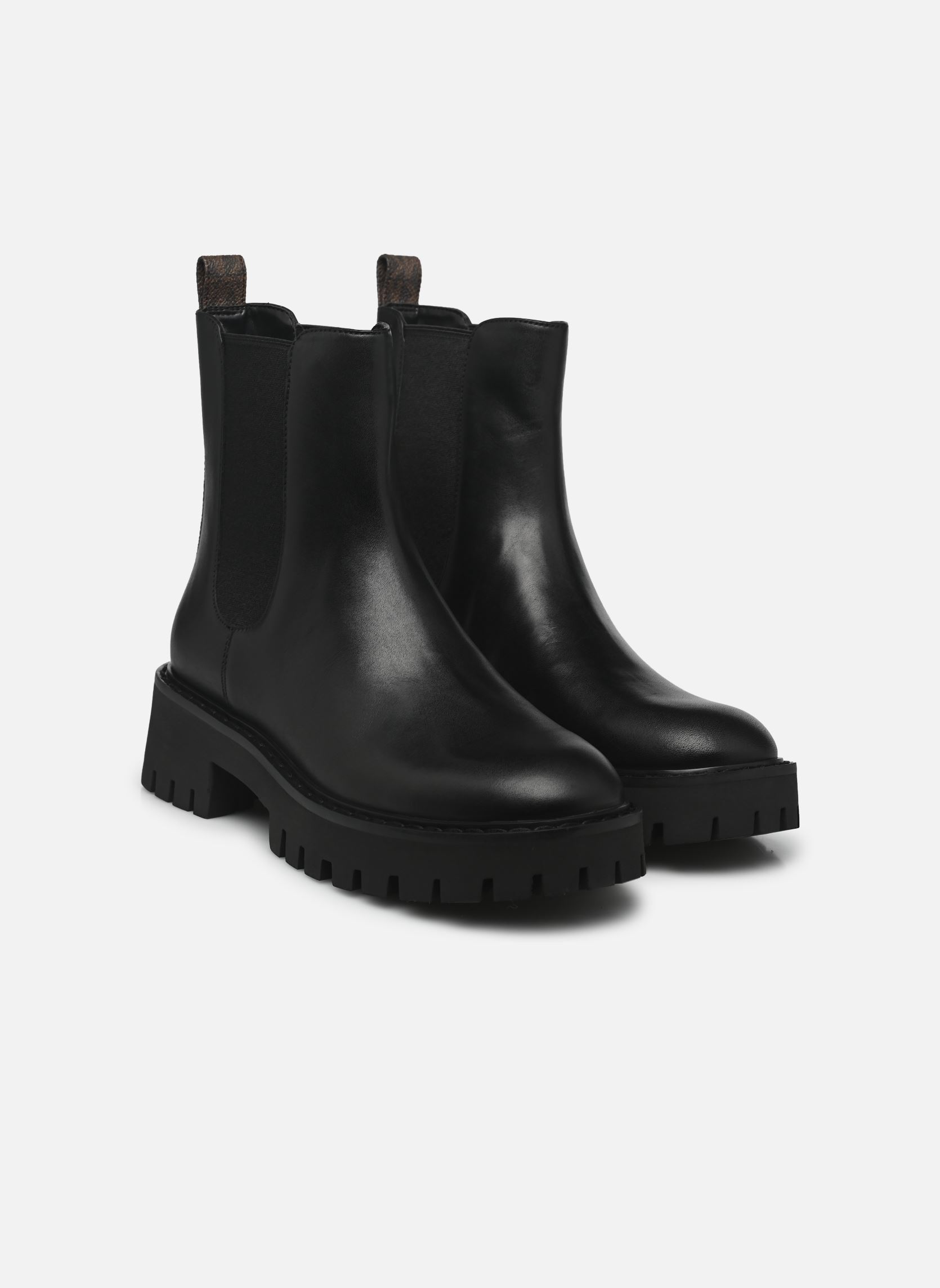 Stiefeletten und Stiefel ASHER FLAT BOOTIE damen schwarz Michael Michael Kors Stiefeletten und Stiefel ASHER FLAT BOOTIE damen schwarz BROWN/BLK