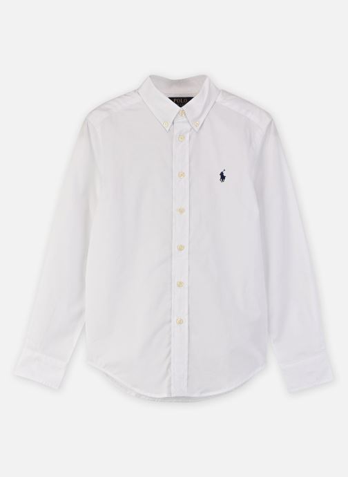 Polo Ralph Lauren Lange mouw overhemden Chemise En Popeline De Coton 323952199 jongens wit