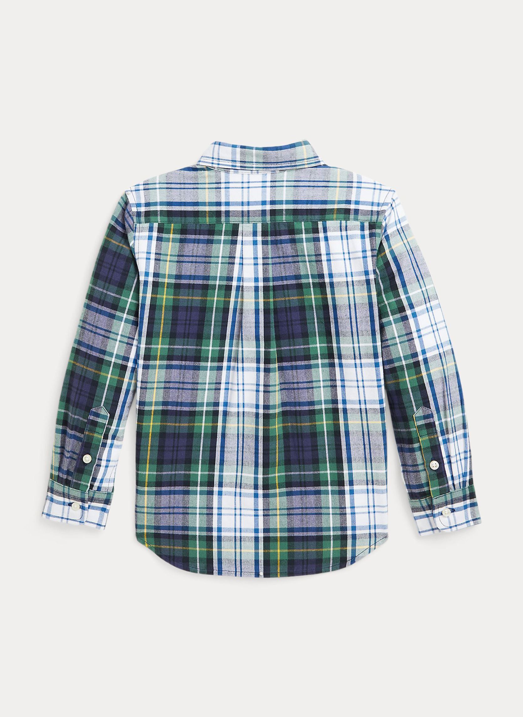 Lange mouw overhemden Ls Bd Ppc-Shirts-Sport Shirt 323952201 jongens wit Polo Ralph Lauren Lange mouw overhemden Ls Bd Ppc-Shirts-Sport Shirt 323952201 jongens wit 6505 WHITE/GREEN MULTI