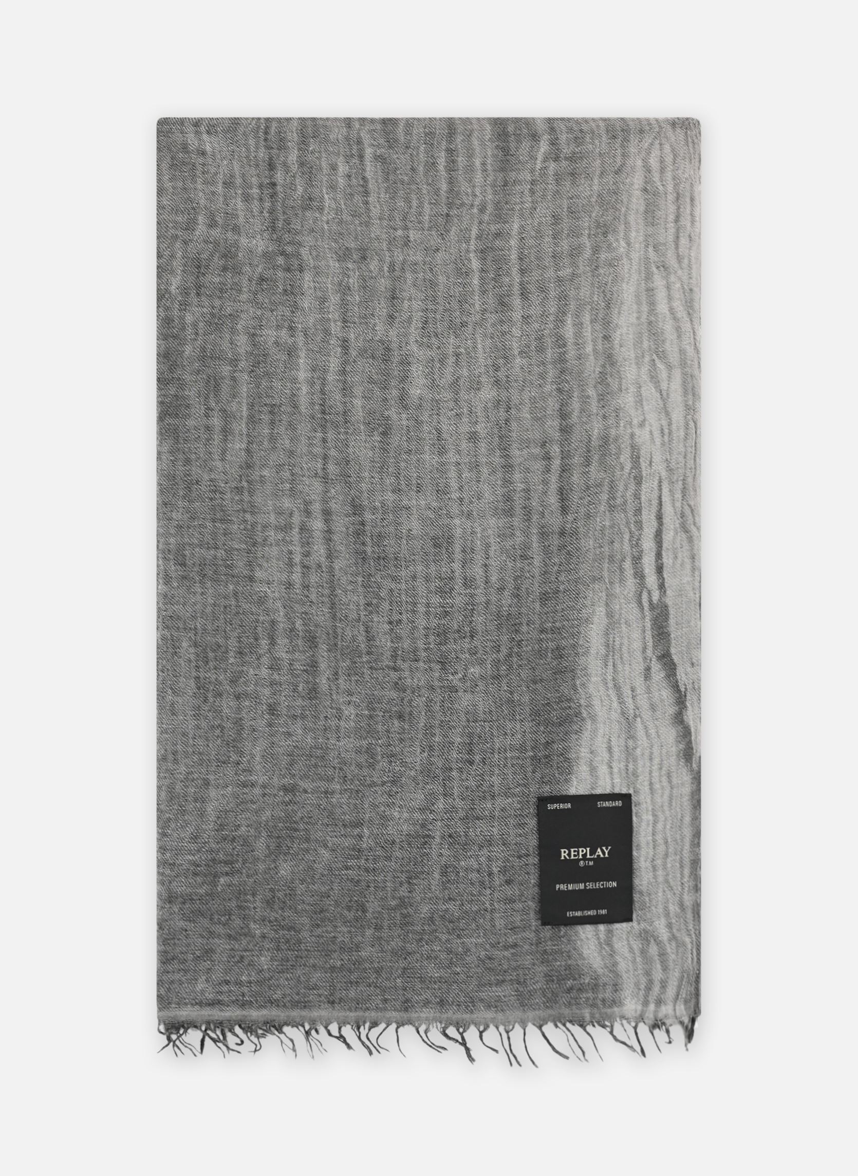 Echarpes Echarpes Replay gris Replay Echarpes Echarpes Replay gris Washed black