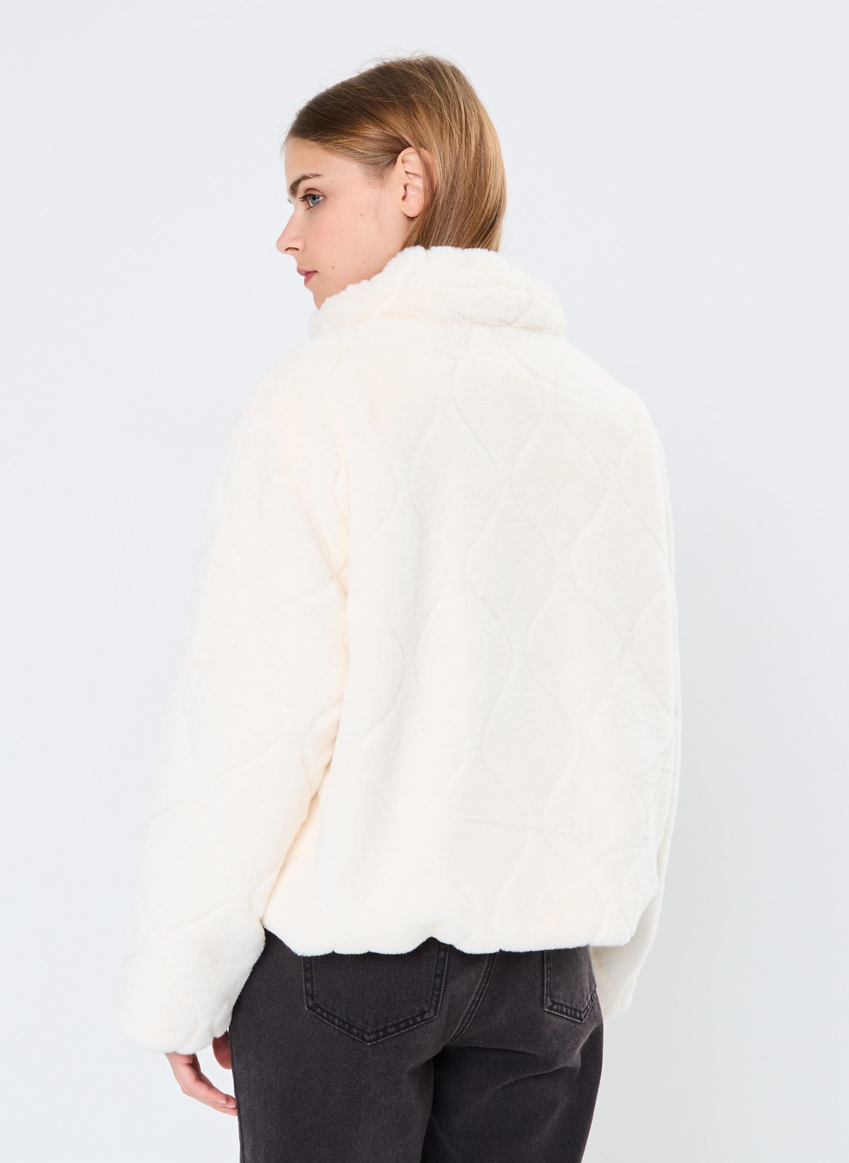 Mäntel Young Ladies Woven Coat HAL42CH damen weiß Lili Sidonio Mäntel Young Ladies Woven Coat HAL42CH damen weiß OFFWHITE