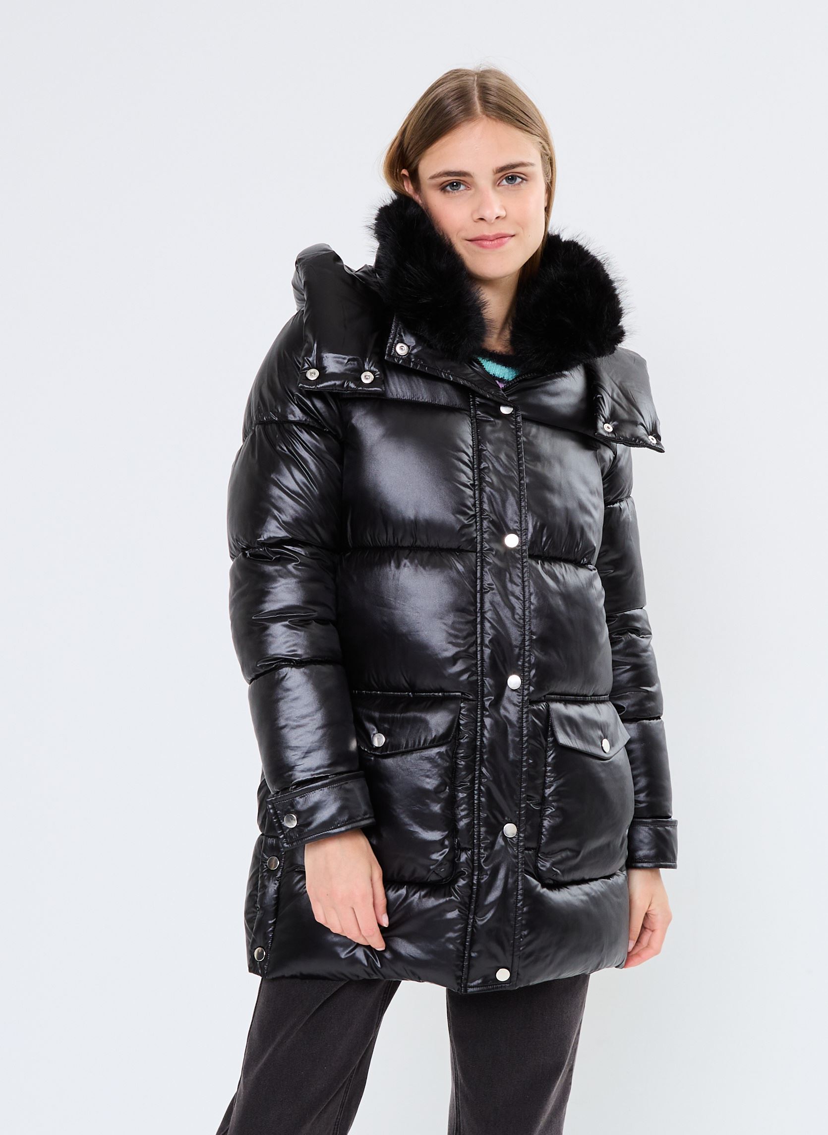 Daunenjacken Young Ladies Woven Padded Jacket damen schwarz Lili Sidonio Daunenjacken Young Ladies Woven Padded Jacket damen schwarz BLACK