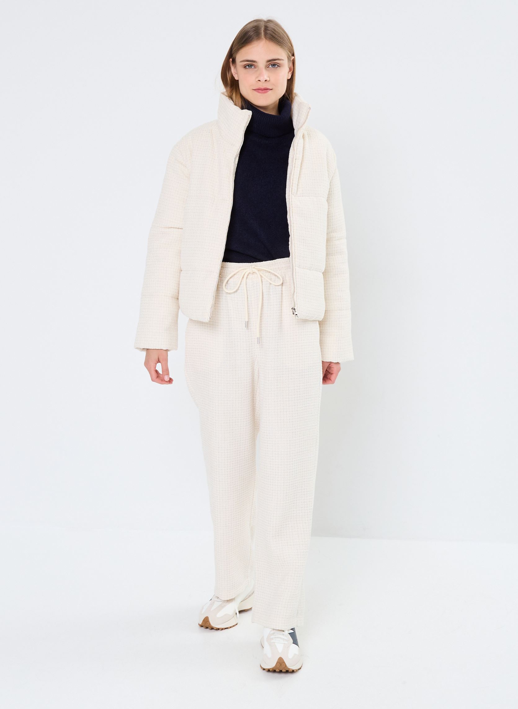 Doudounes Young Ladies Woven Padded Jacket femme blanc Lili Sidonio Doudounes Young Ladies Woven Padded Jacket femme blanc OFFWHITE