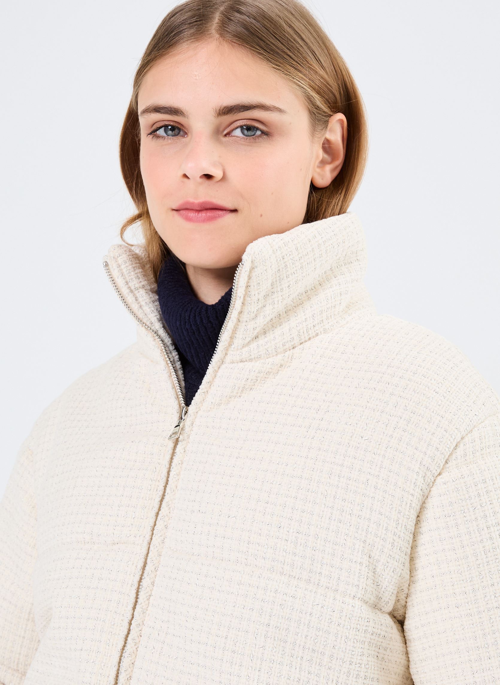 Doudounes Young Ladies Woven Padded Jacket femme blanc Lili Sidonio Doudounes Young Ladies Woven Padded Jacket femme blanc OFFWHITE