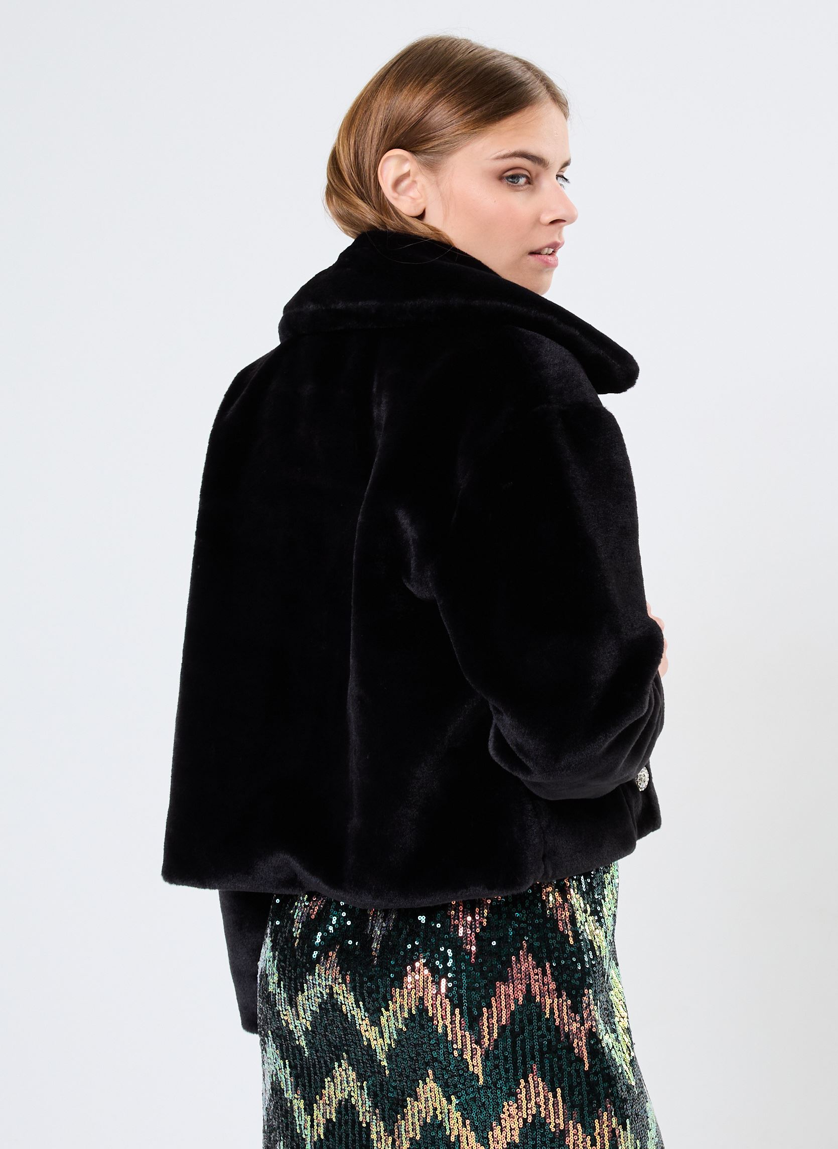 Bontjassen Young Ladies Woven Jacket HAL51CH dames zwart Lili Sidonio Bontjassen Young Ladies Woven Jacket HAL51CH dames zwart BLACK
