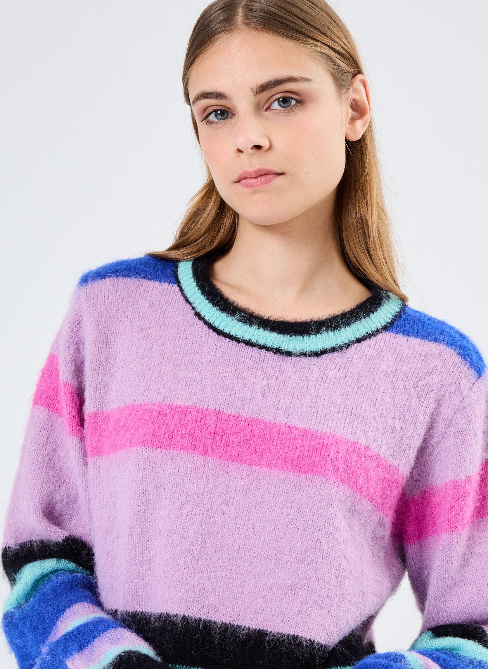Pulls Young Ladies Knitted Sweater LAL344CH femme multicolore Lili Sidonio Pulls Young Ladies Knitted Sweater LAL344CH femme multicolore ROYAL BLUE