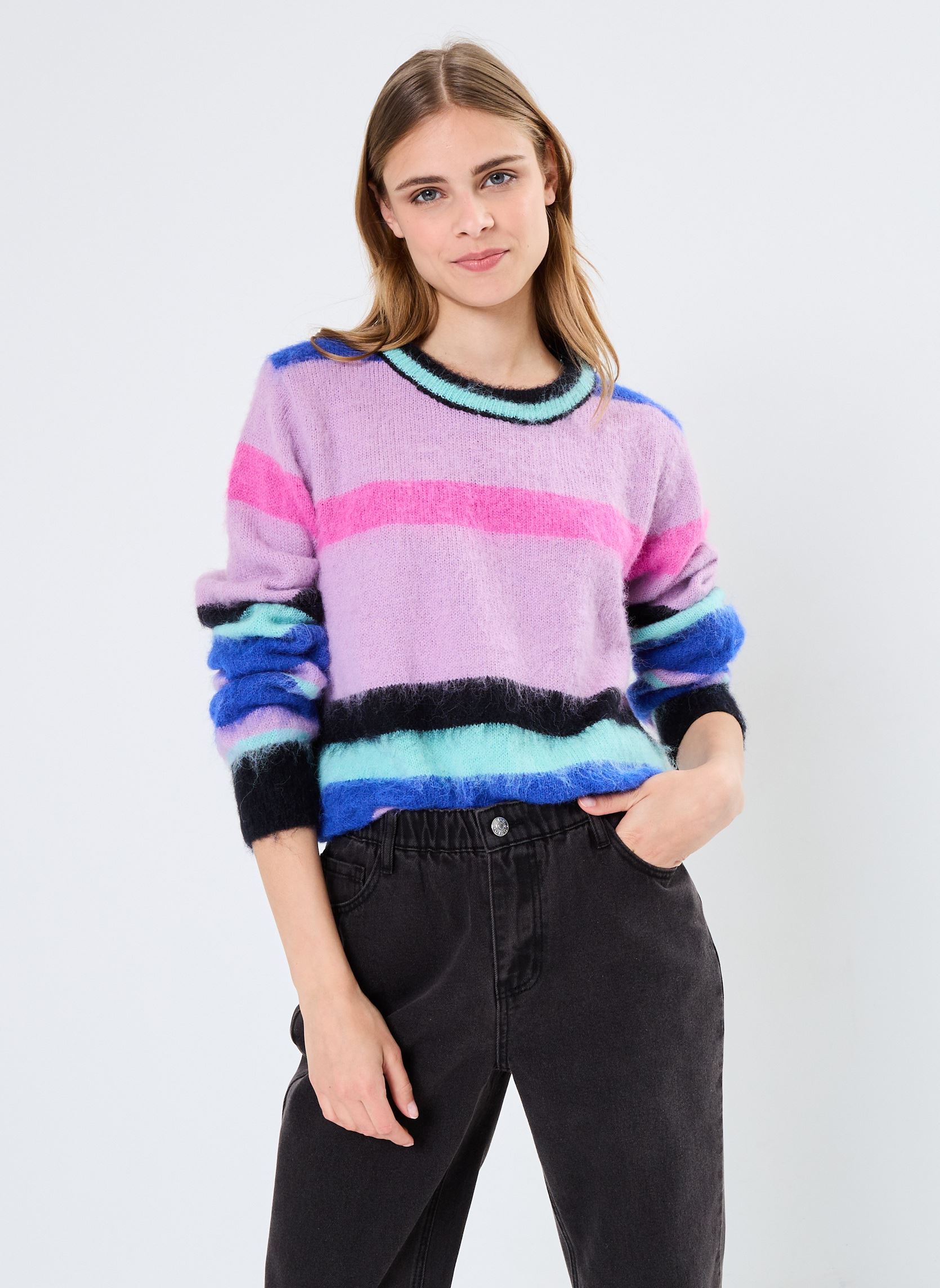 Pulls Young Ladies Knitted Sweater LAL344CH femme multicolore Lili Sidonio Pulls Young Ladies Knitted Sweater LAL344CH femme multicolore ROYAL BLUE