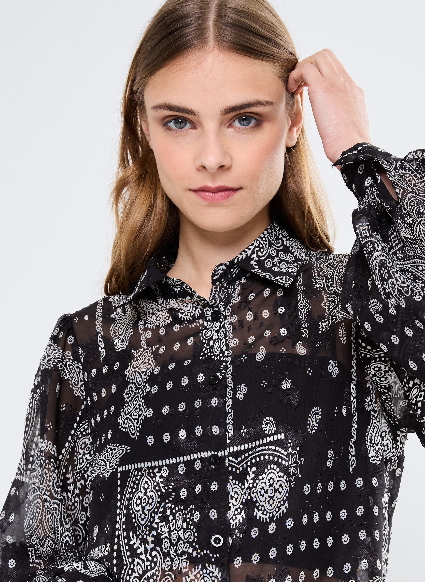 Chemises manches longues Young Ladies Woven LS Shirt femme multicolore Lili Sidonio Chemises manches longues Young Ladies Woven LS Shirt femme multicolore BLACK BRUCE
