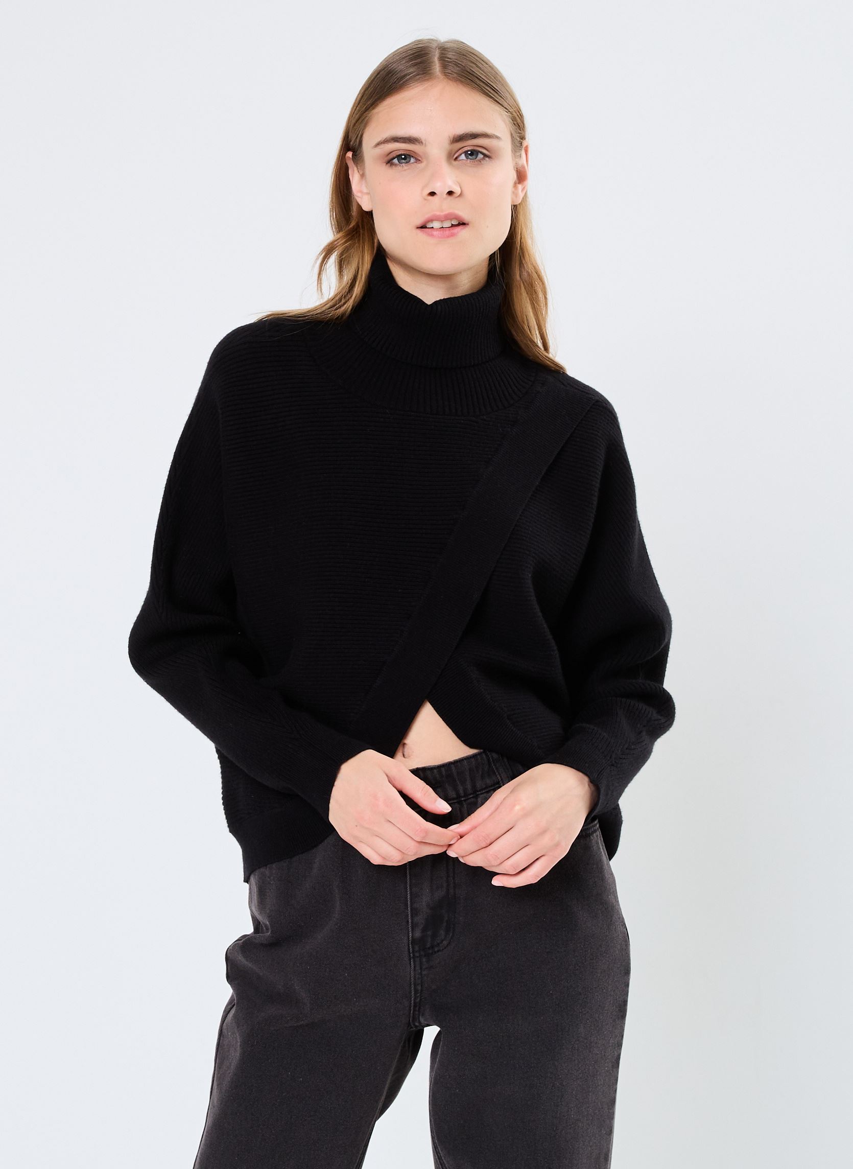 Jerseys Young Ladies Knitted Sweater LALF135CH mujer negro Lili Sidonio Jerseys Young Ladies Knitted Sweater LALF135CH mujer negro BLACK