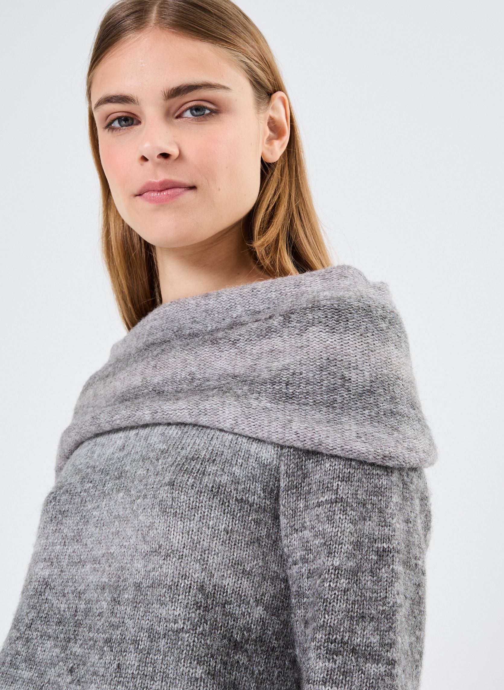 Pulls Young Ladies Knitted Sweater LALF145CH femme gris Lili Sidonio Pulls Young Ladies Knitted Sweater LALF145CH femme gris ASH DARK GREY