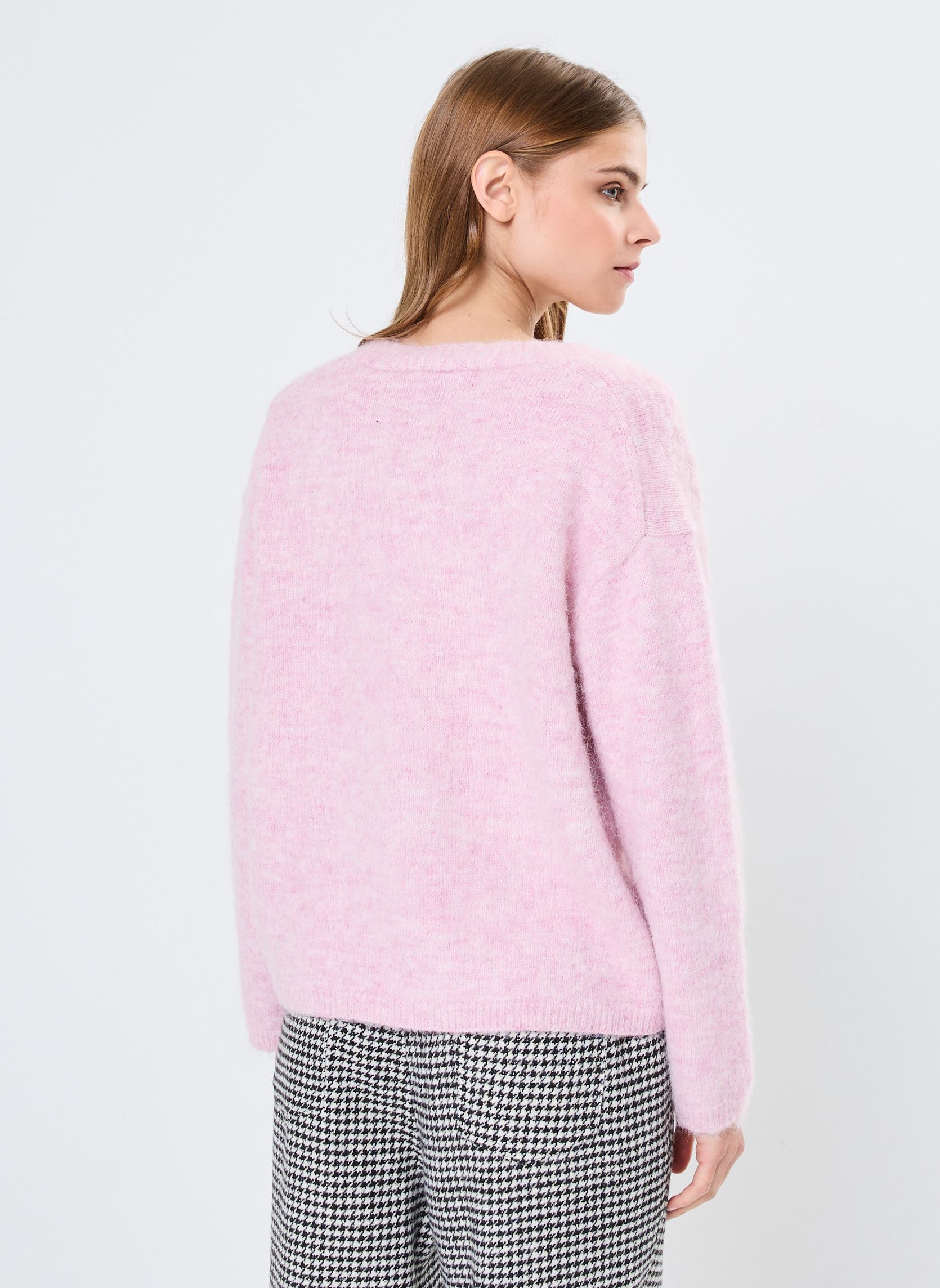 Gilets Young Ladies Knitted Cardigan femme rose Lili Sidonio Gilets Young Ladies Knitted Cardigan femme rose LIGHT PINK