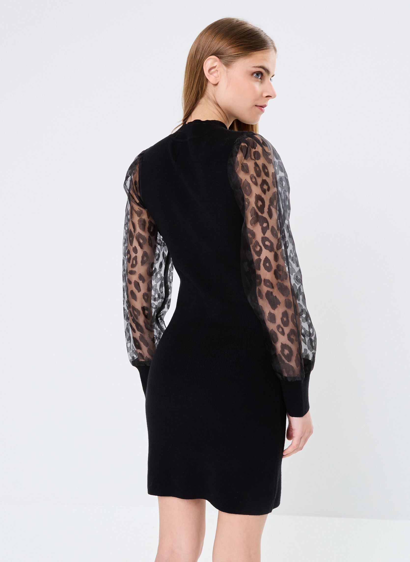 Jurken Young Ladies Knitted Dress ML37CN dames zwart Lili Sidonio Jurken Young Ladies Knitted Dress ML37CN dames zwart BLACK