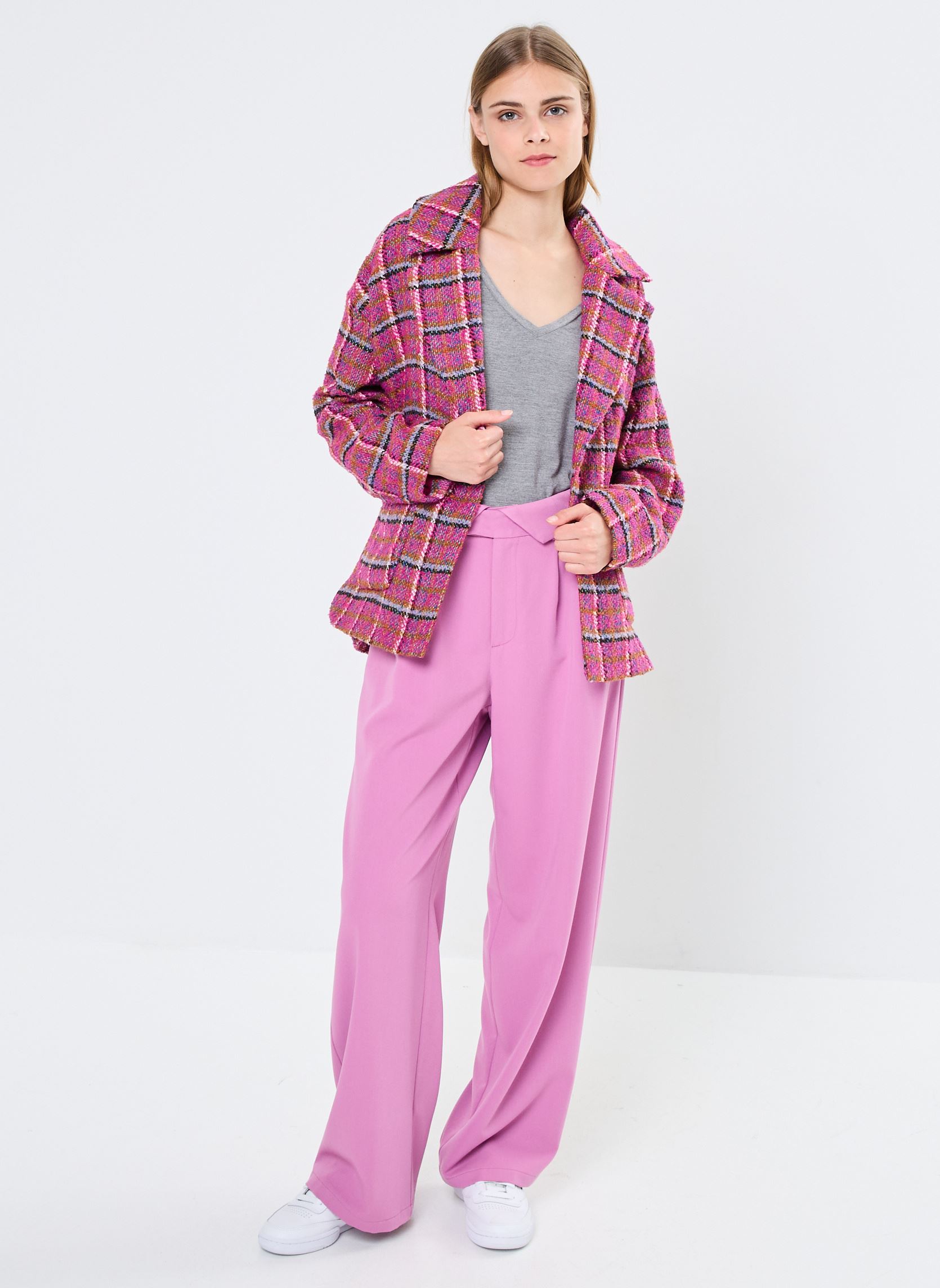 Vestes de blazer Young Ladies Woven Jacket PL229CH femme rose Lili Sidonio Vestes de blazer Young Ladies Woven Jacket PL229CH femme rose FUSHIA