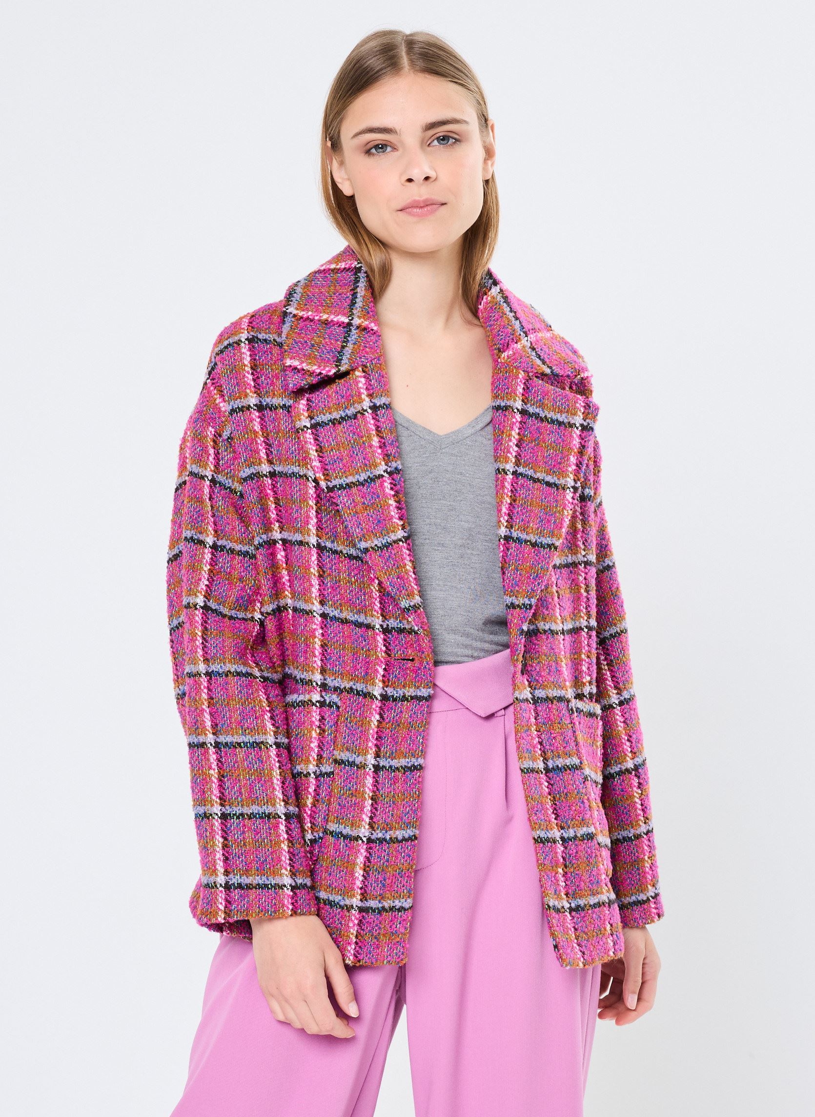 Vestes de blazer Young Ladies Woven Jacket PL229CH femme rose Lili Sidonio Vestes de blazer Young Ladies Woven Jacket PL229CH femme rose FUSHIA