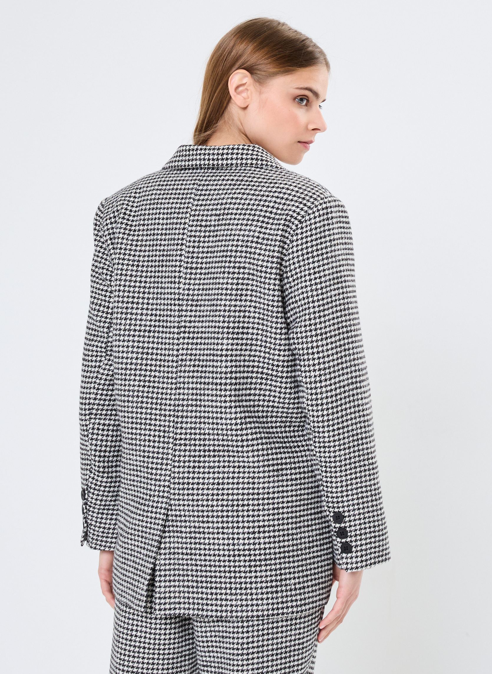 Blazer Young Ladies Woven Blazer damen schwarz Lili Sidonio Blazer Young Ladies Woven Blazer damen schwarz BLACK/WHITE