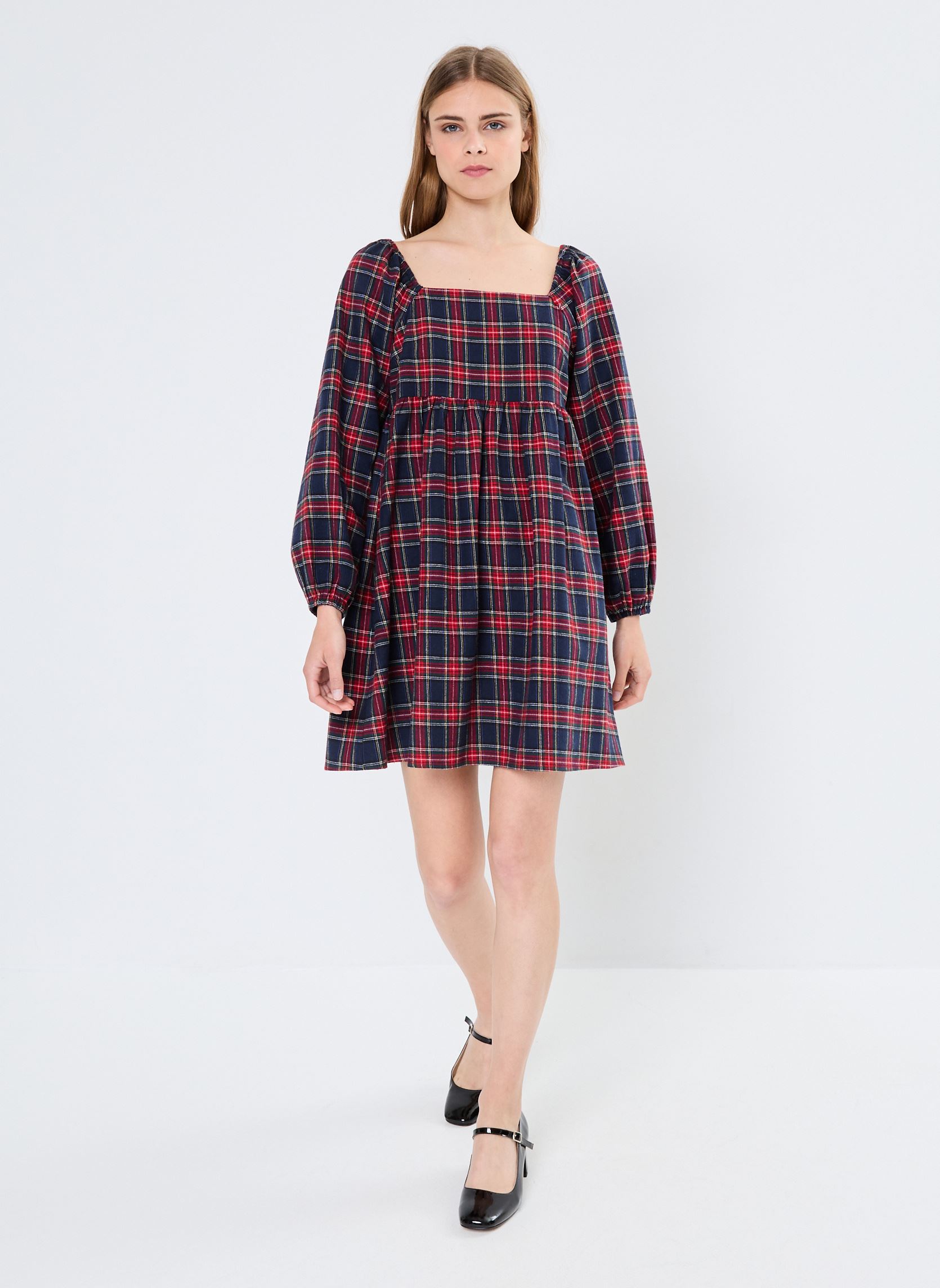 Kleider Young Ladies Woven Dress PL256CH damen mehrfarbig Lili Sidonio Kleider Young Ladies Woven Dress PL256CH damen mehrfarbig NAVY BLUE