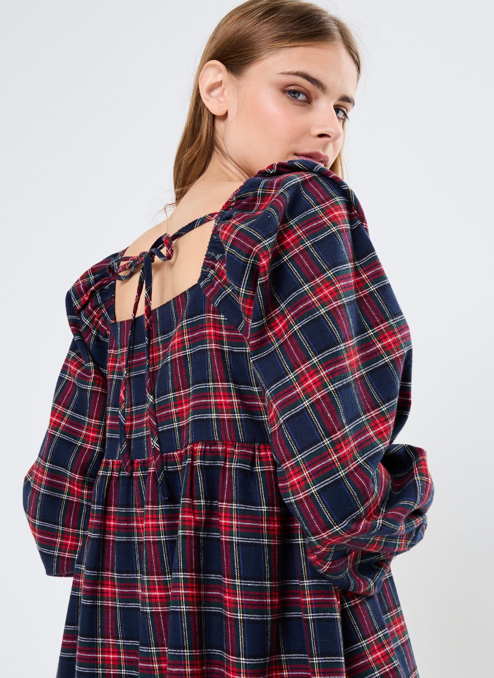 Kleider Young Ladies Woven Dress PL256CH damen mehrfarbig Lili Sidonio Kleider Young Ladies Woven Dress PL256CH damen mehrfarbig NAVY BLUE