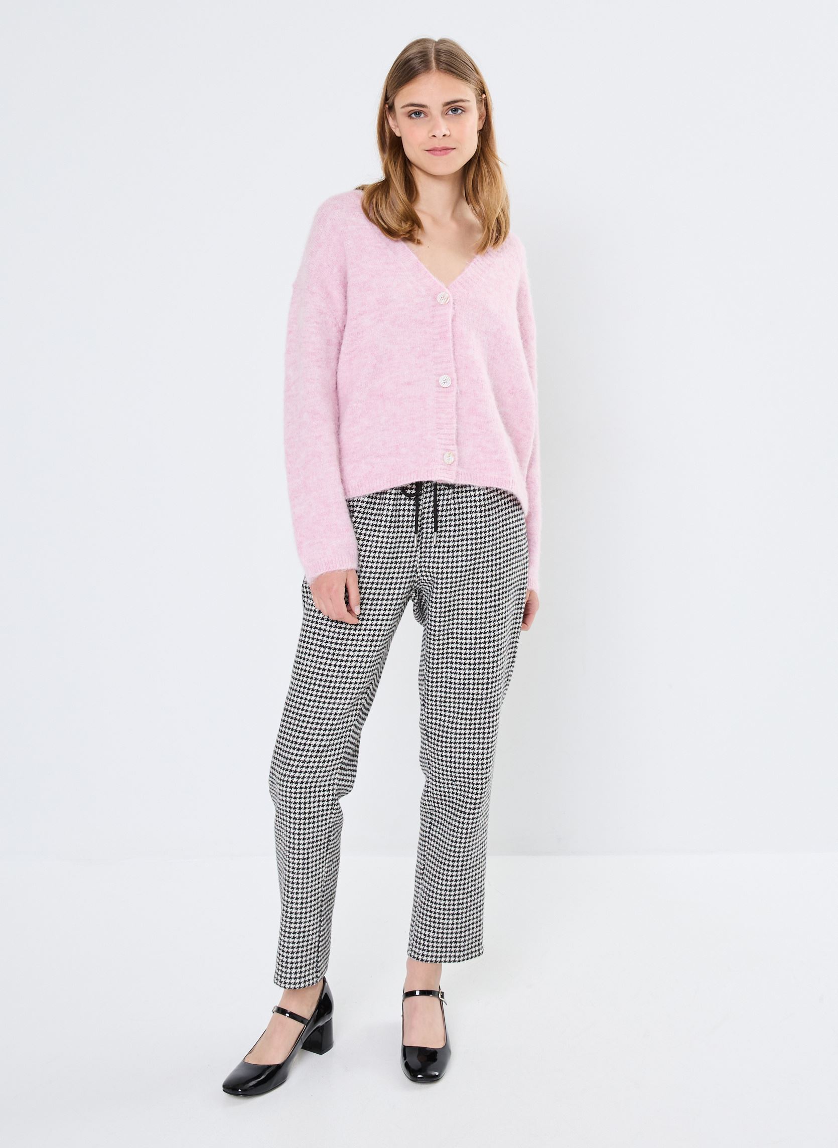Pantalons droit Young Ladies Woven Pants PL260CH femme noir Lili Sidonio Pantalons droit Young Ladies Woven Pants PL260CH femme noir BLACK/WHITE