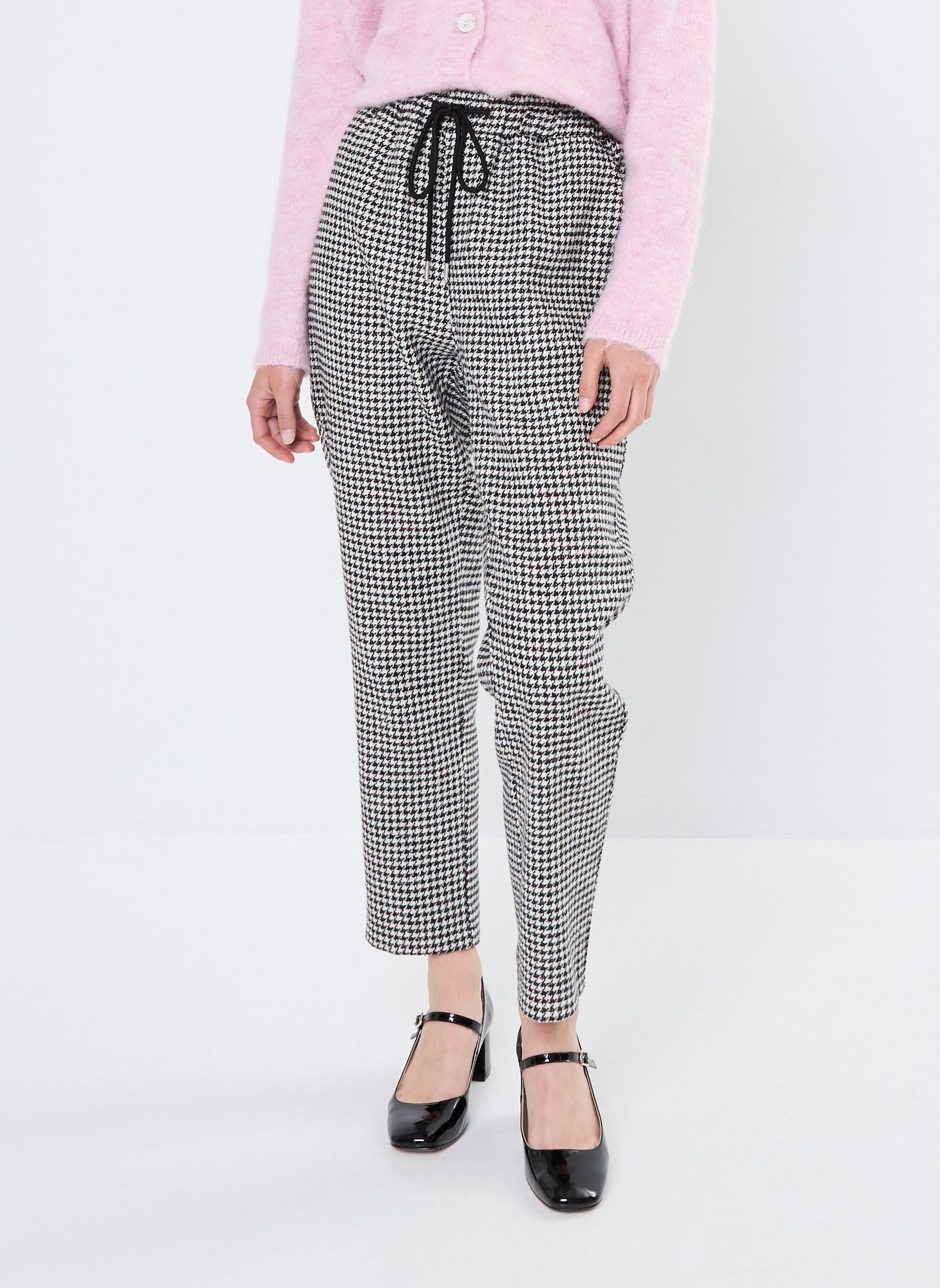 Pantalons droit Young Ladies Woven Pants PL260CH femme noir Lili Sidonio Pantalons droit Young Ladies Woven Pants PL260CH femme noir BLACK/WHITE