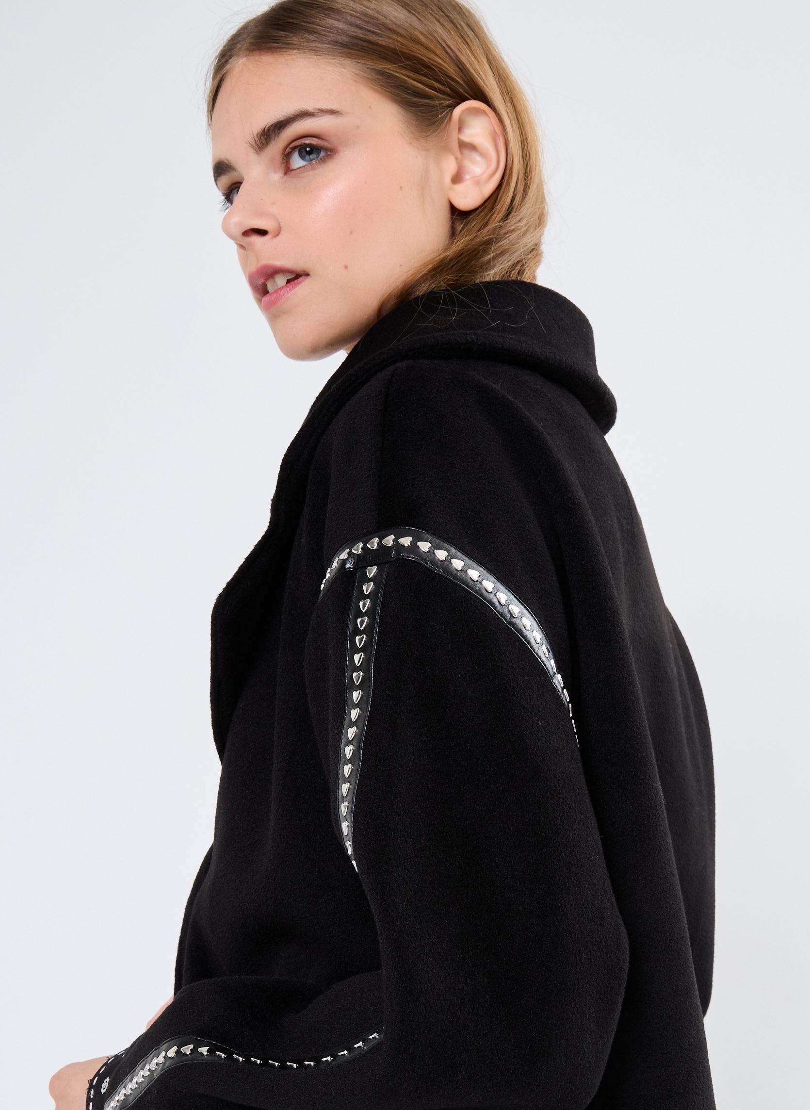 Manteaux Young Ladies Woven Coat PL264CH femme noir Lili Sidonio Manteaux Young Ladies Woven Coat PL264CH femme noir BLACK
