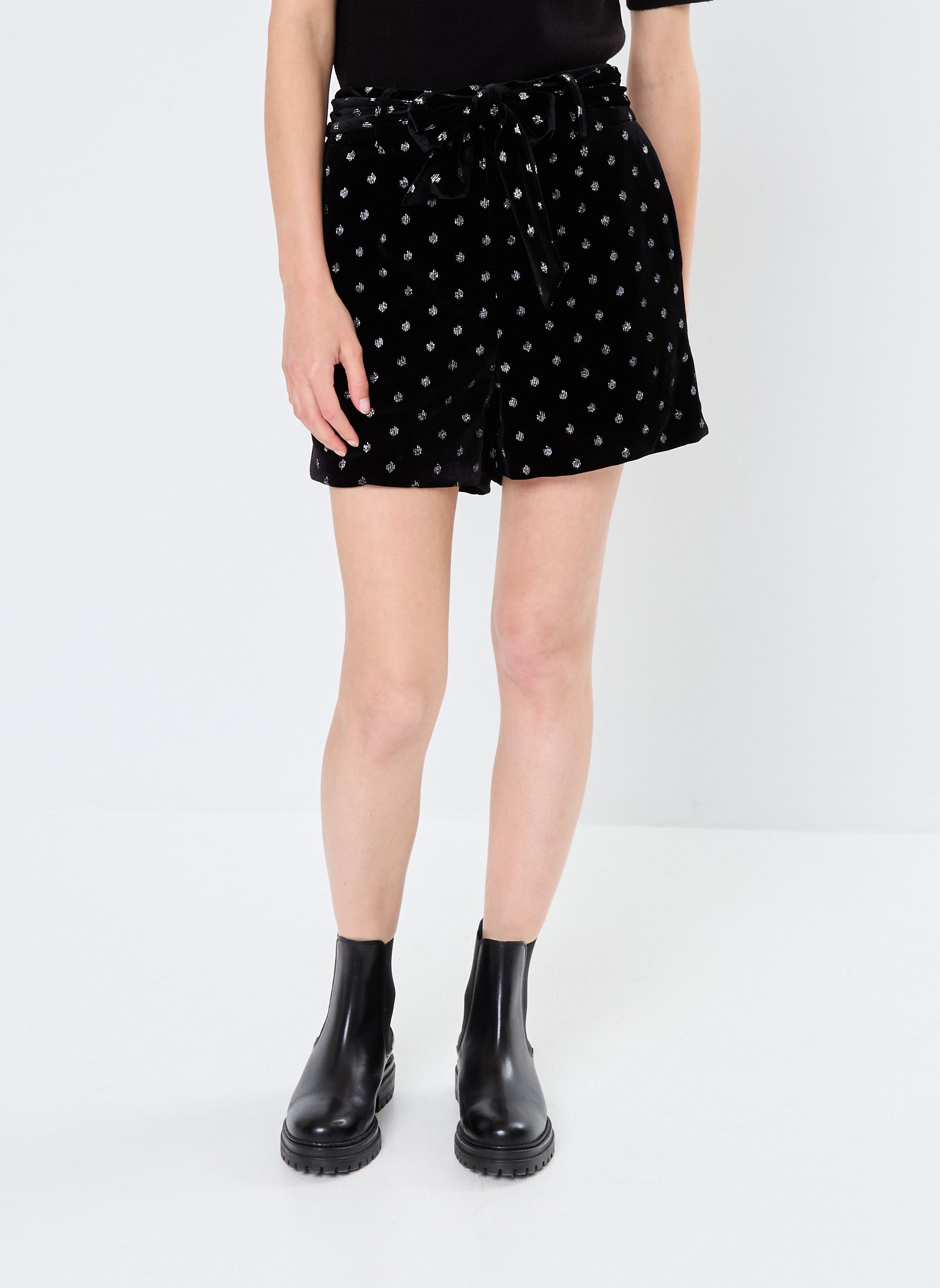 Pantaloncini Young Ladies Knitted Shorts donna nero Lili Sidonio Pantaloncini Young Ladies Knitted Shorts donna nero BLACK