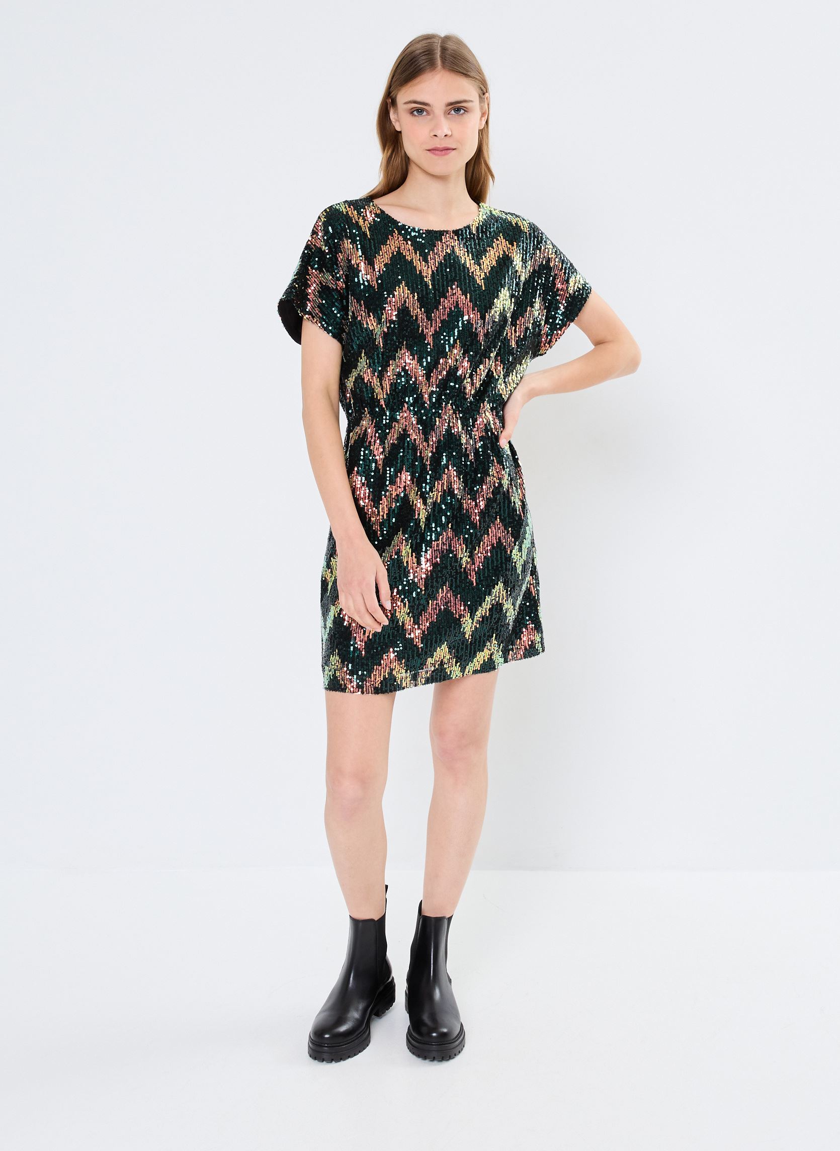 Vestidos Young Ladies Knitted Dress TL387CH mujer negro Lili Sidonio Vestidos Young Ladies Knitted Dress TL387CH mujer negro BLACK