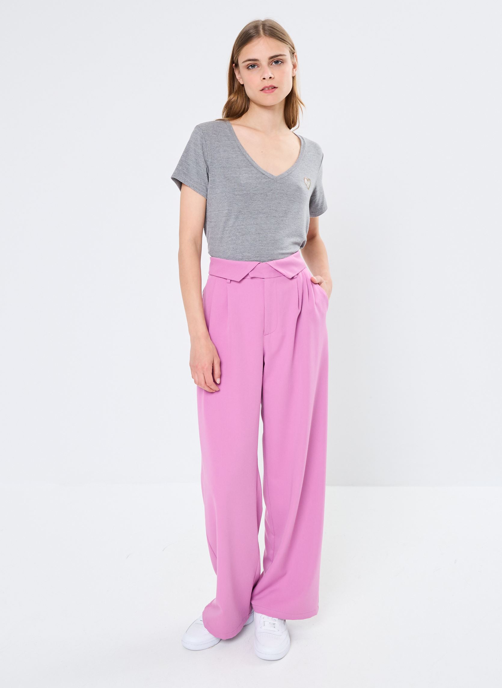 Pantalons larges Young Ladies Woven Pants TL389CN femme rose Lili Sidonio Pantalons larges Young Ladies Woven Pants TL389CN femme rose PINK