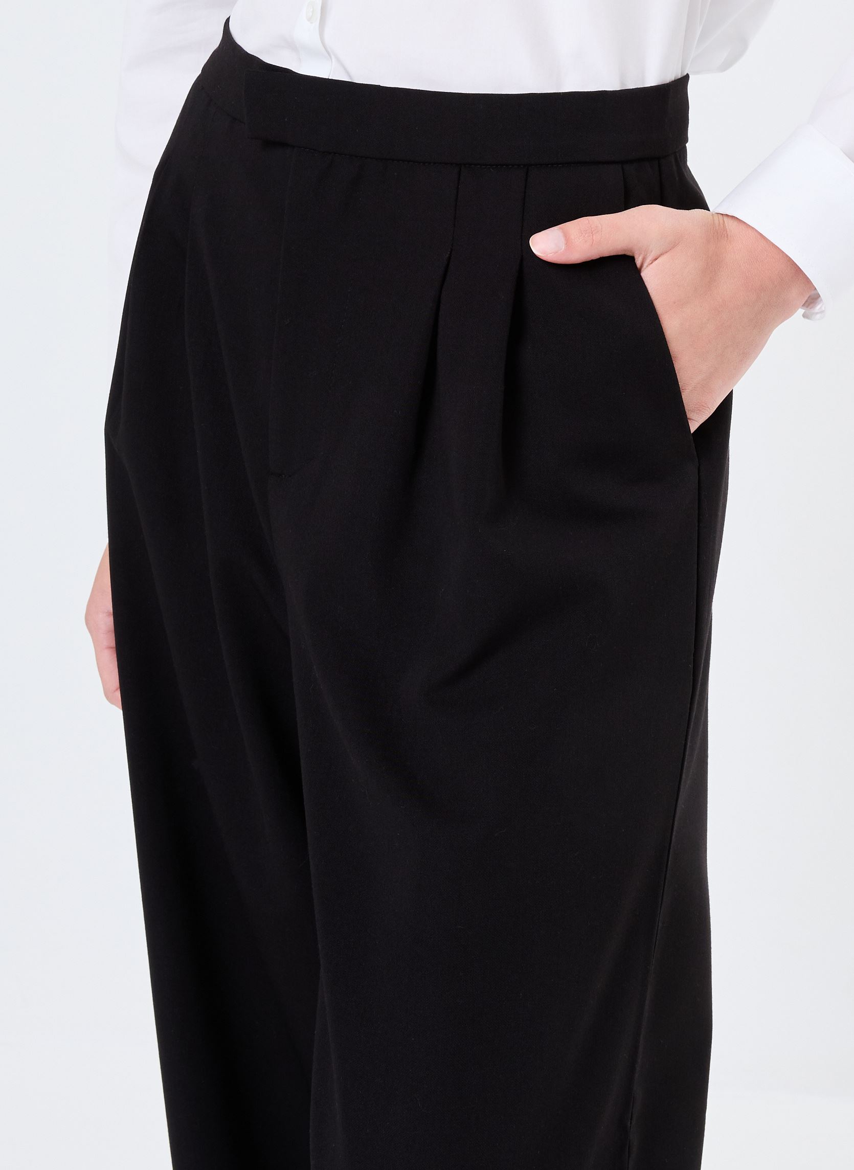 Pantalons larges Young Ladies Woven Wide Pants femme noir Lili Sidonio Pantalons larges Young Ladies Woven Wide Pants femme noir BLACK