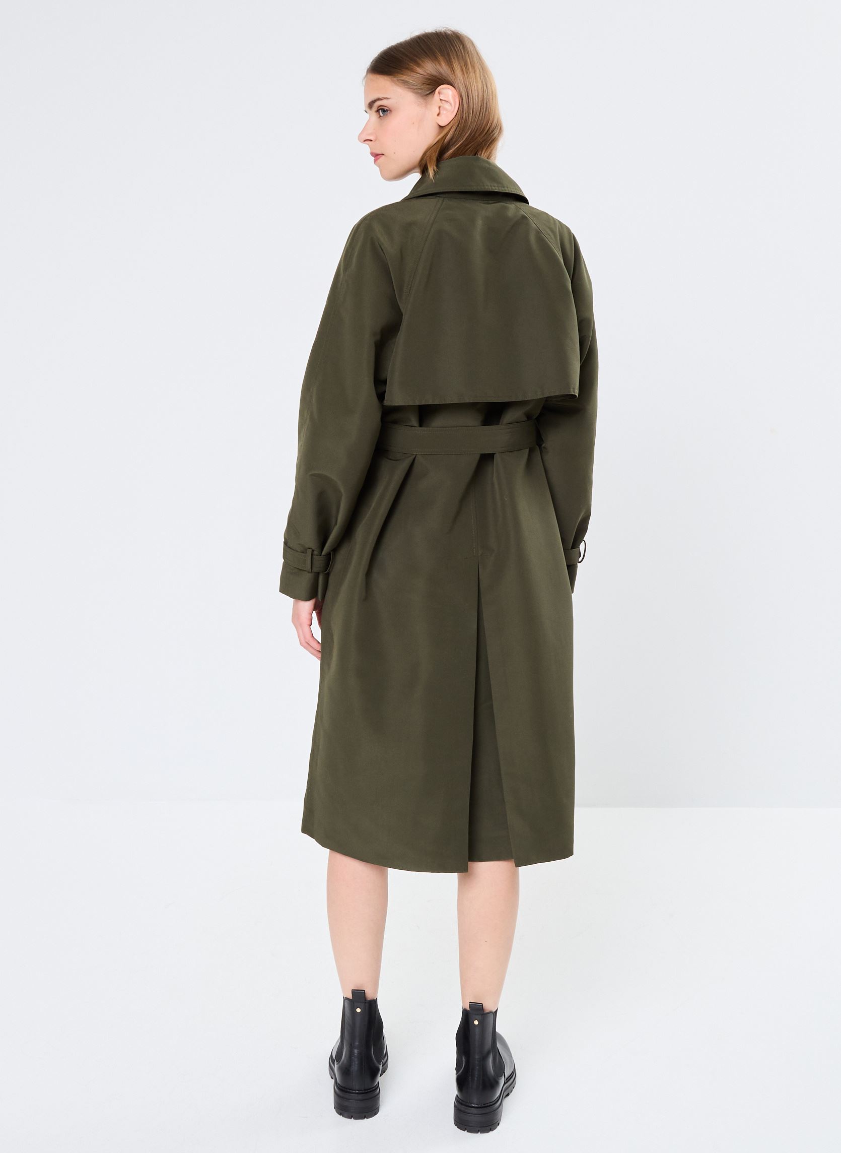 Trench-coats Young Ladies Woven Trench femme vert Lili Sidonio Trench-coats Young Ladies Woven Trench femme vert KHAKI
