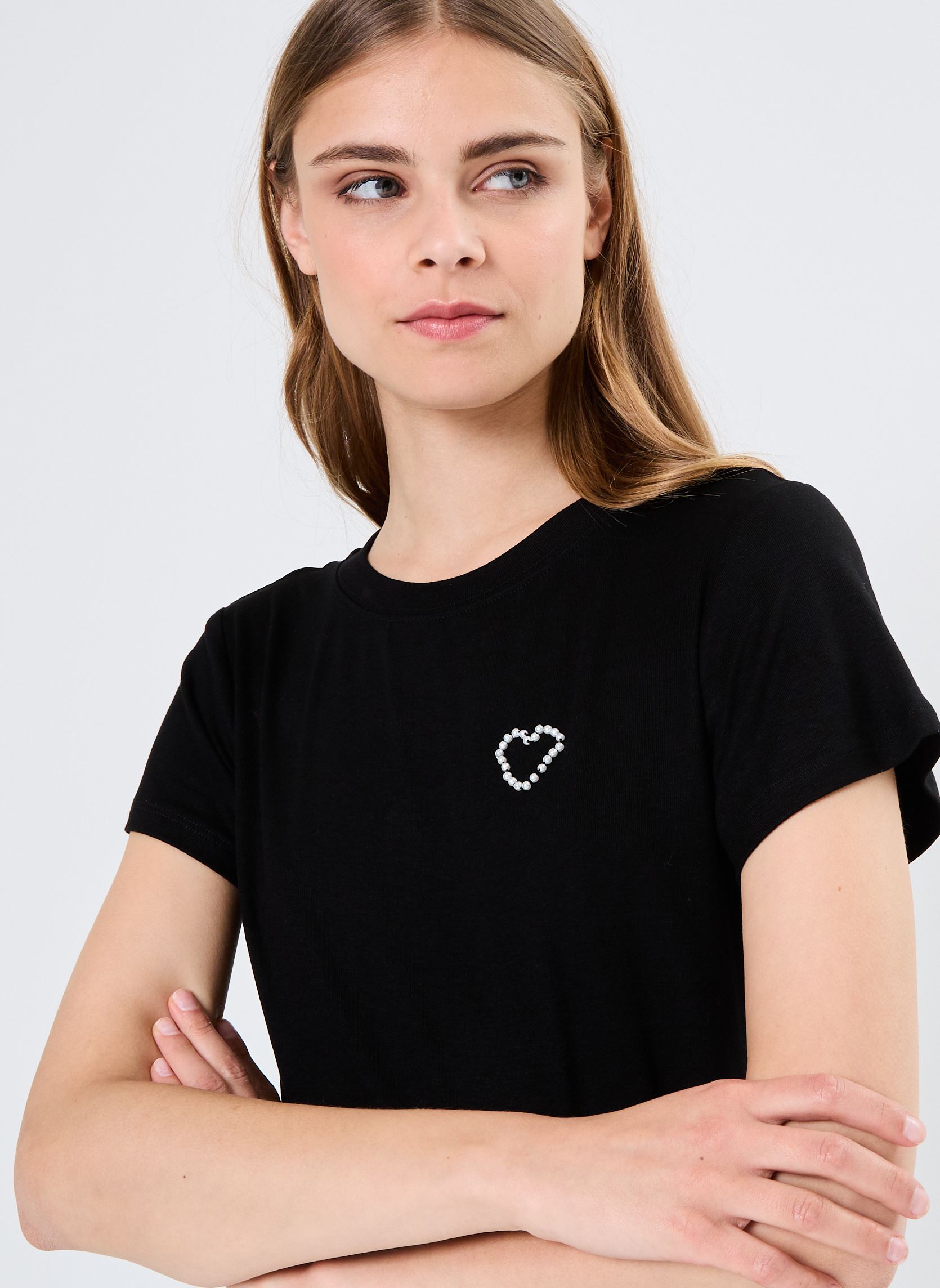 T-shirt a maniche corte Young Ladies Knitted Tee TLF158CN donna nero Lili Sidonio T-shirt a maniche corte Young Ladies Knitted Tee TLF158CN donna nero BLACK