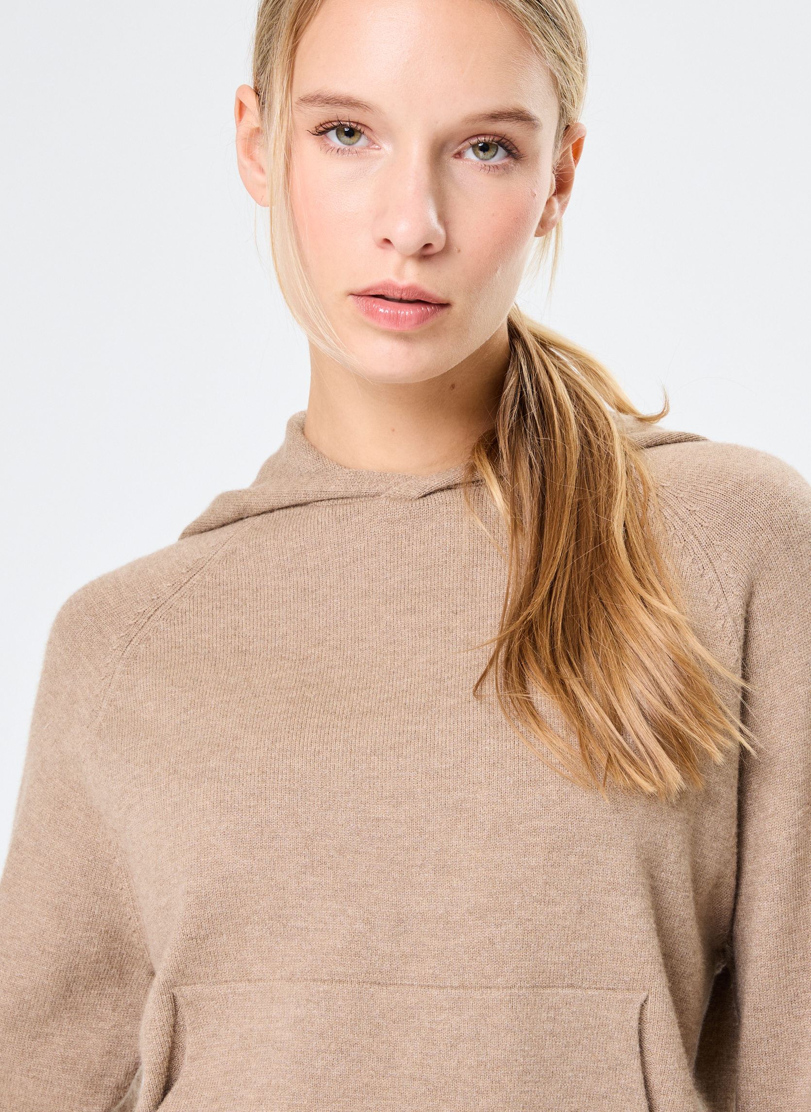 Sweats à capuche Maille Capuche femme marron Replay Sweats à capuche Maille Capuche femme marron CAMEL